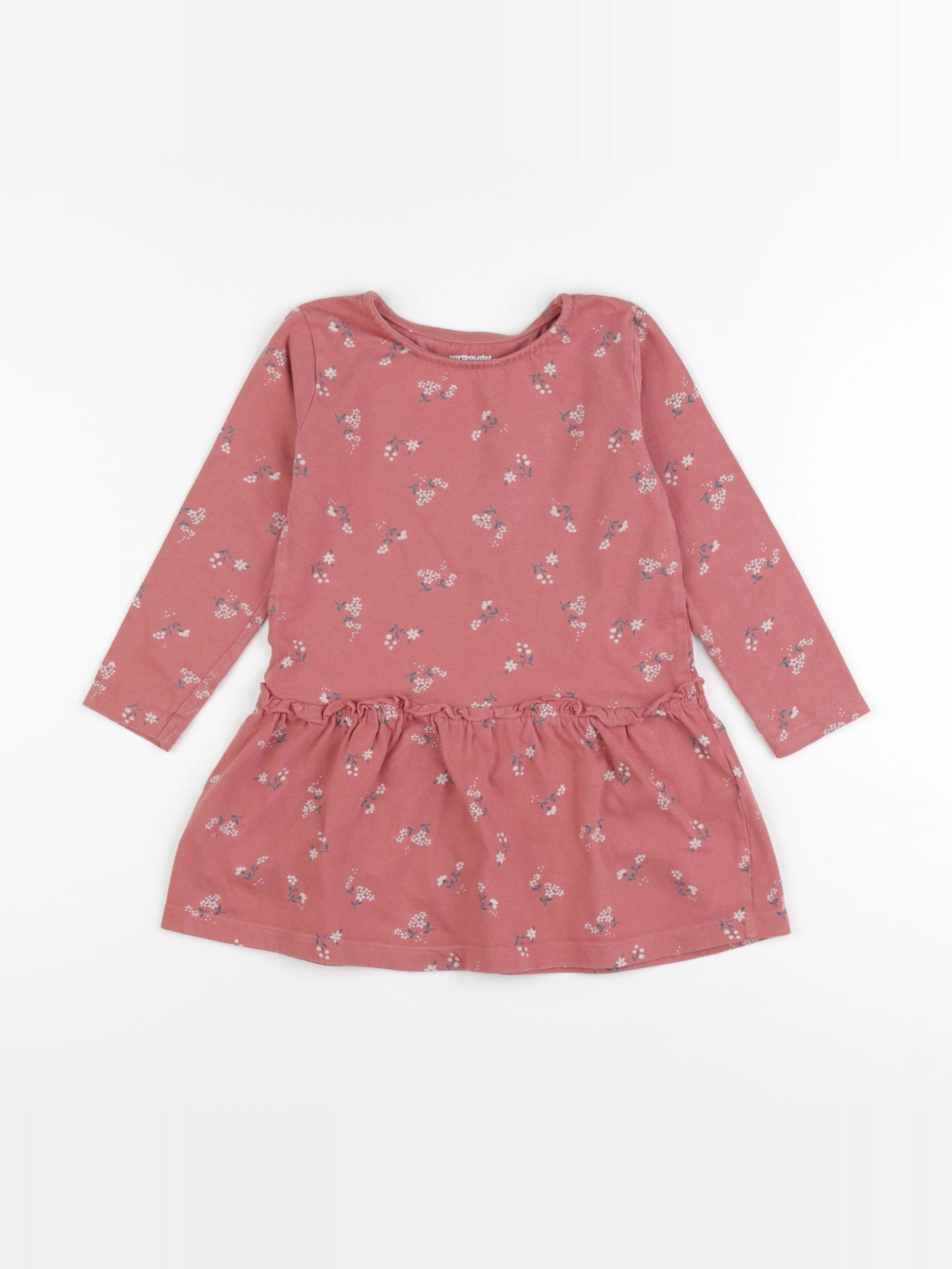 Vertbaudet - robe rose - 3 ans