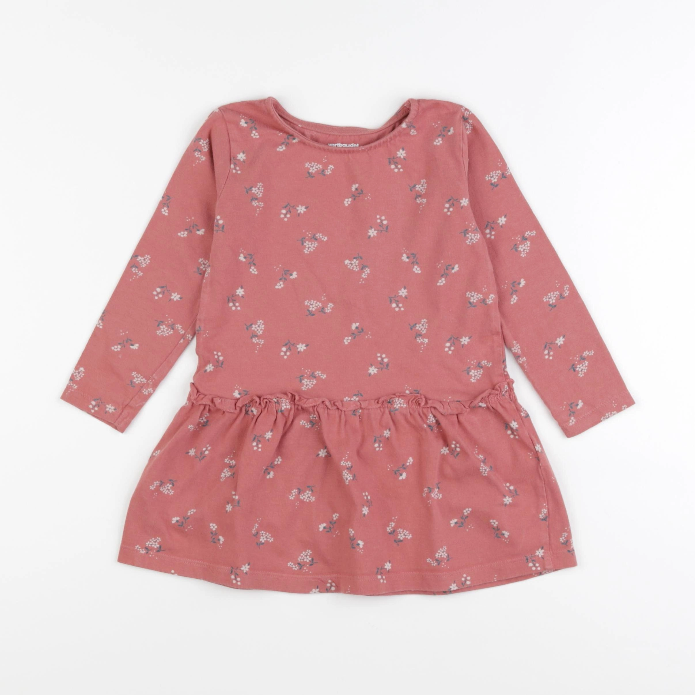 Vertbaudet - robe rose - 3 ans