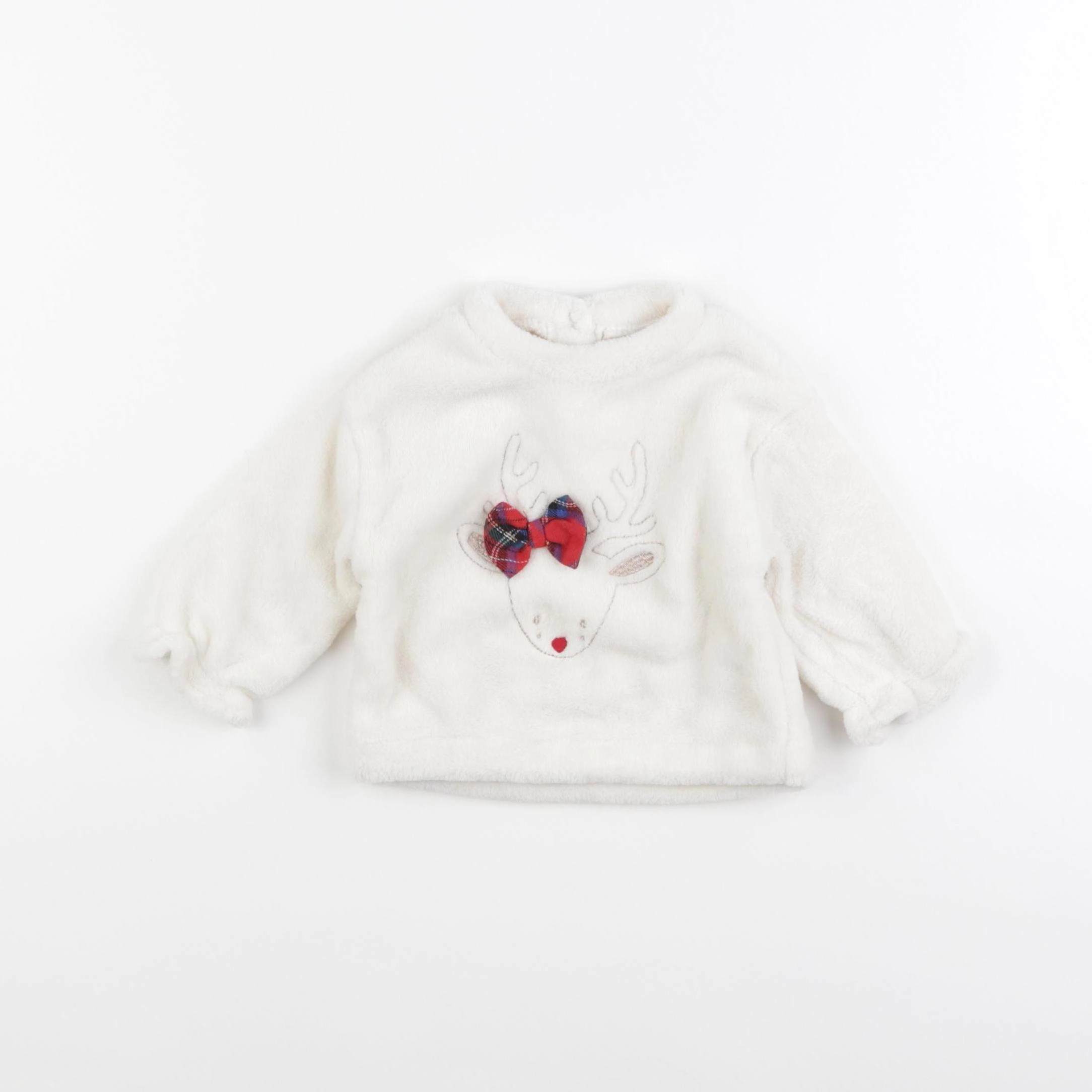 Vertbaudet - sweat beige - 6 mois