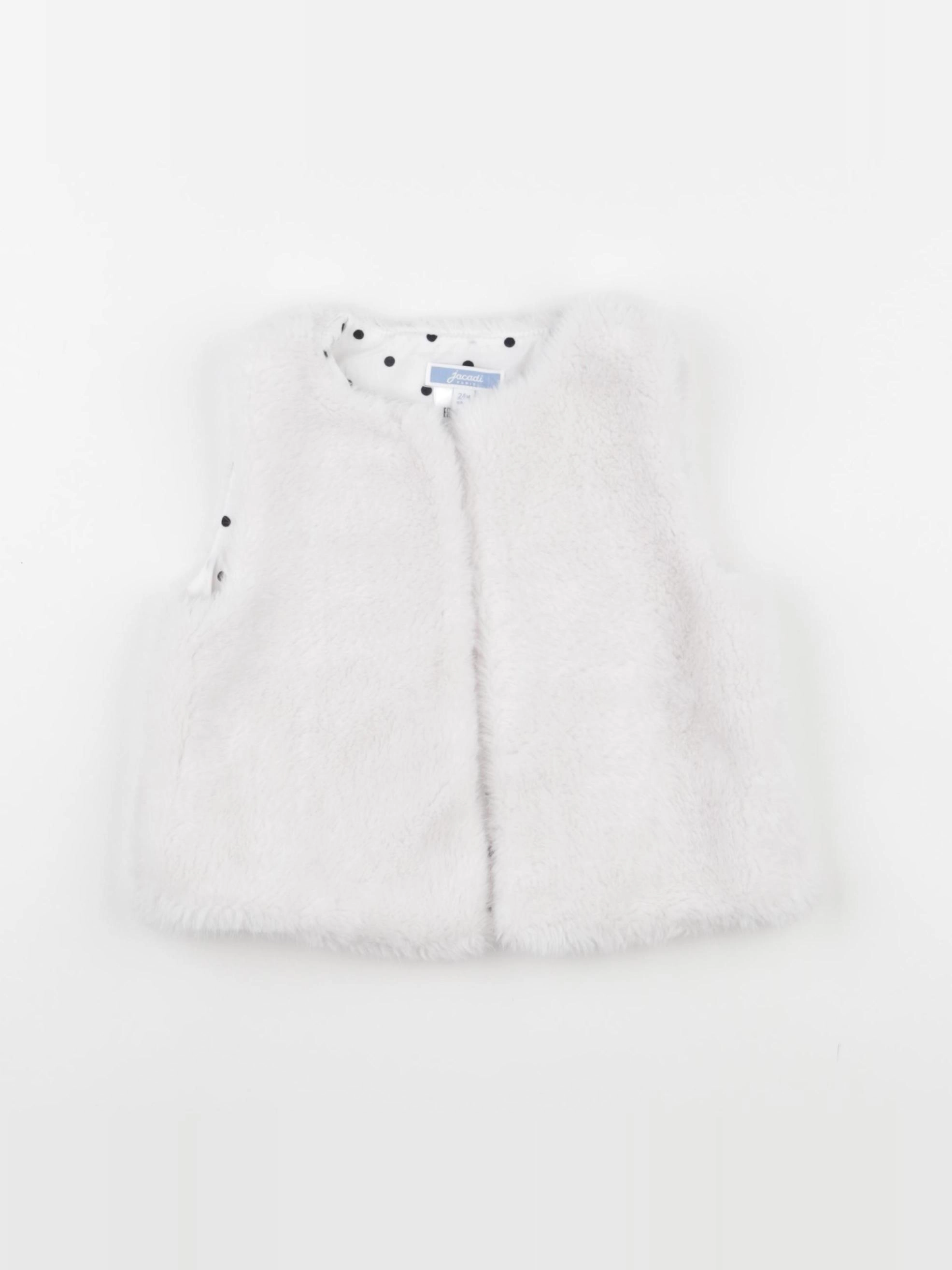 Jacadi - gilet blanc - 24 mois