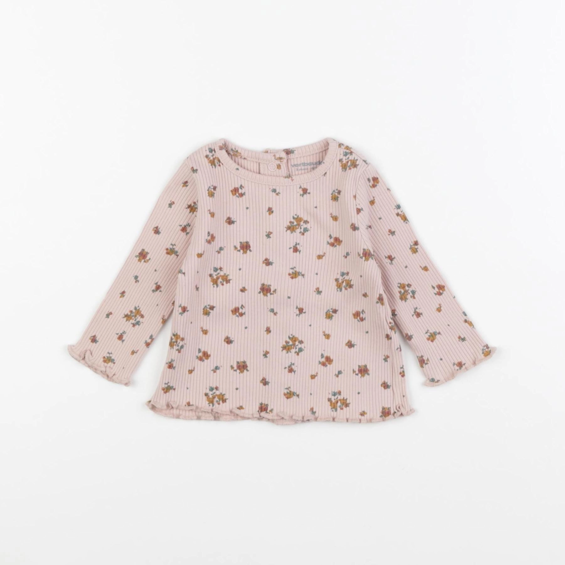 Vertbaudet - tee-shirt rose - 3 mois