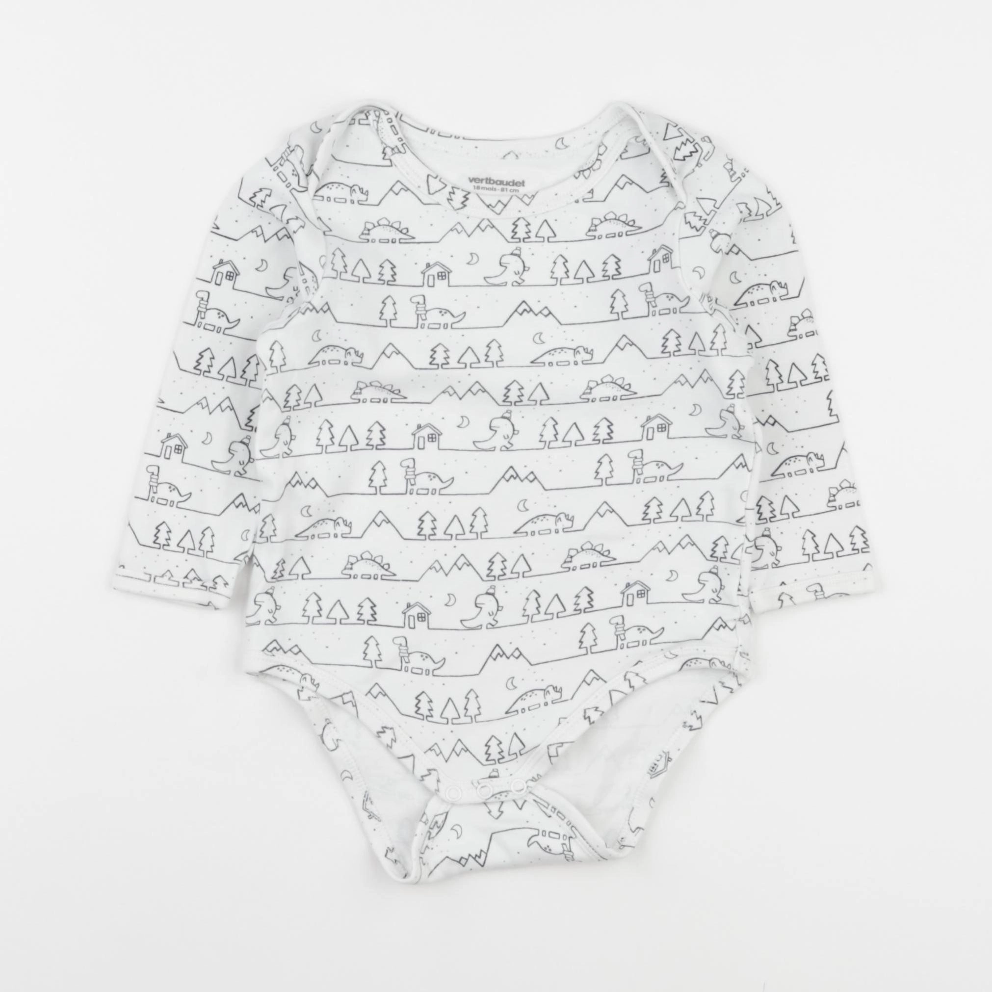 Vertbaudet - body blanc - 18 mois