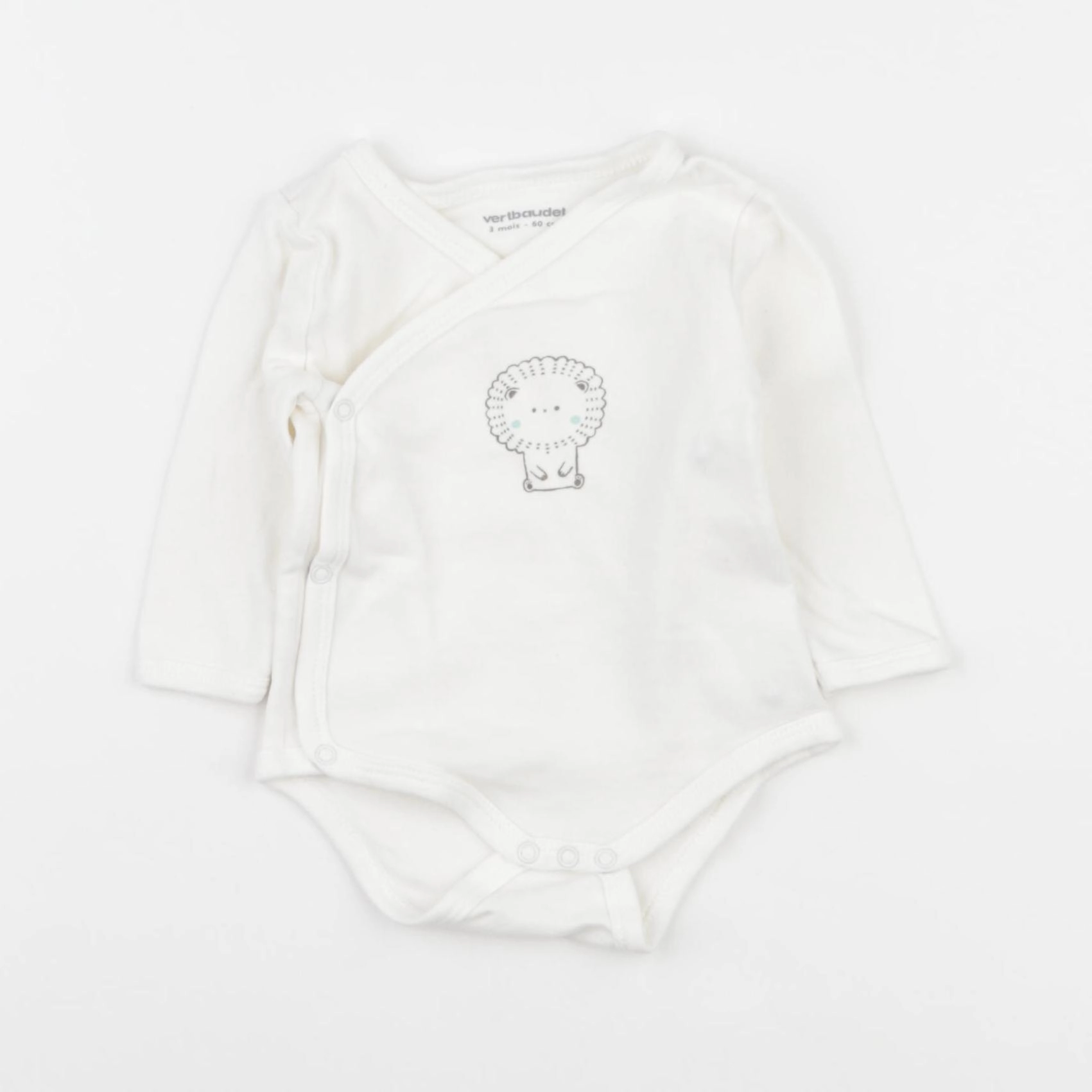 Vertbaudet - body blanc - 3 mois