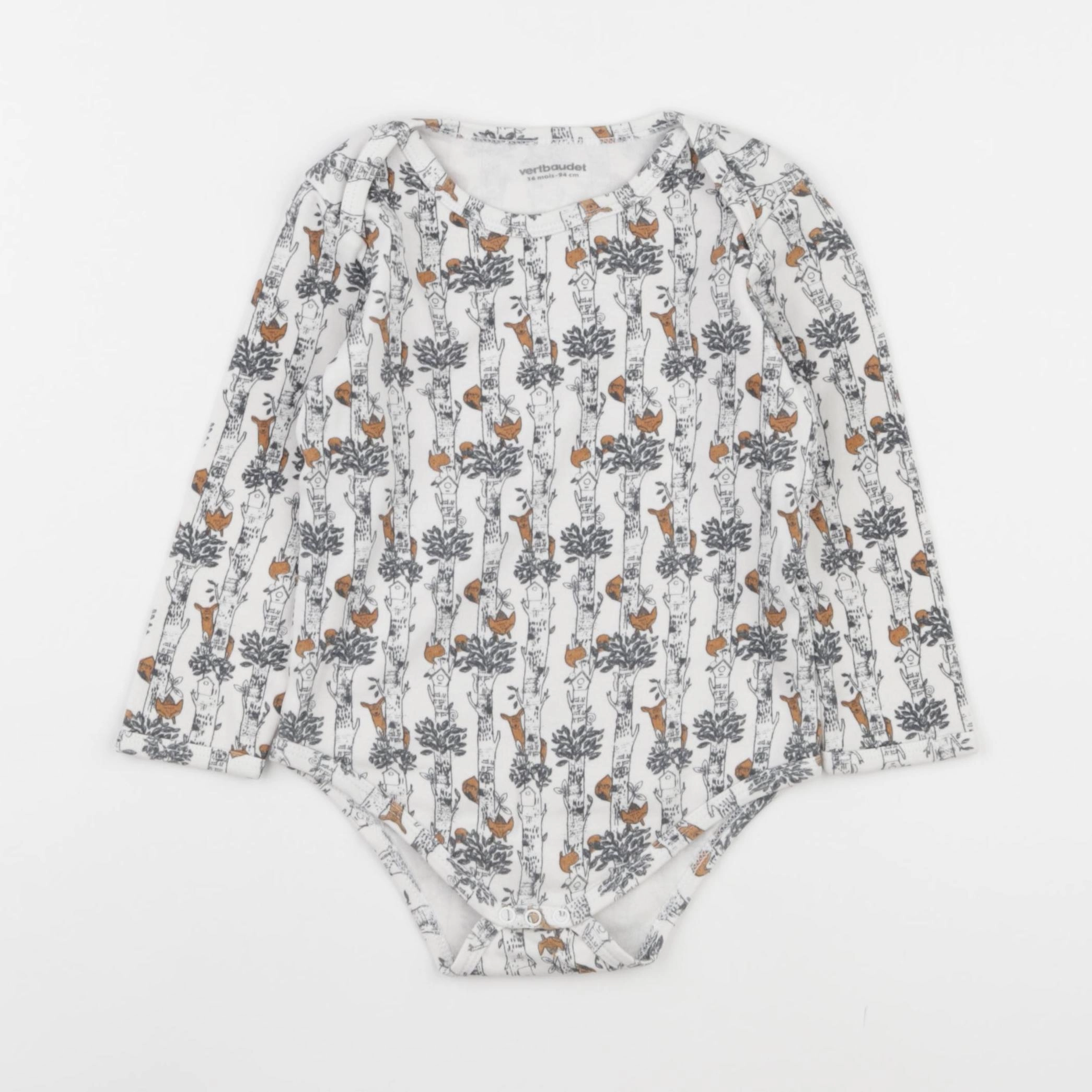 Vertbaudet - body gris - 36 mois