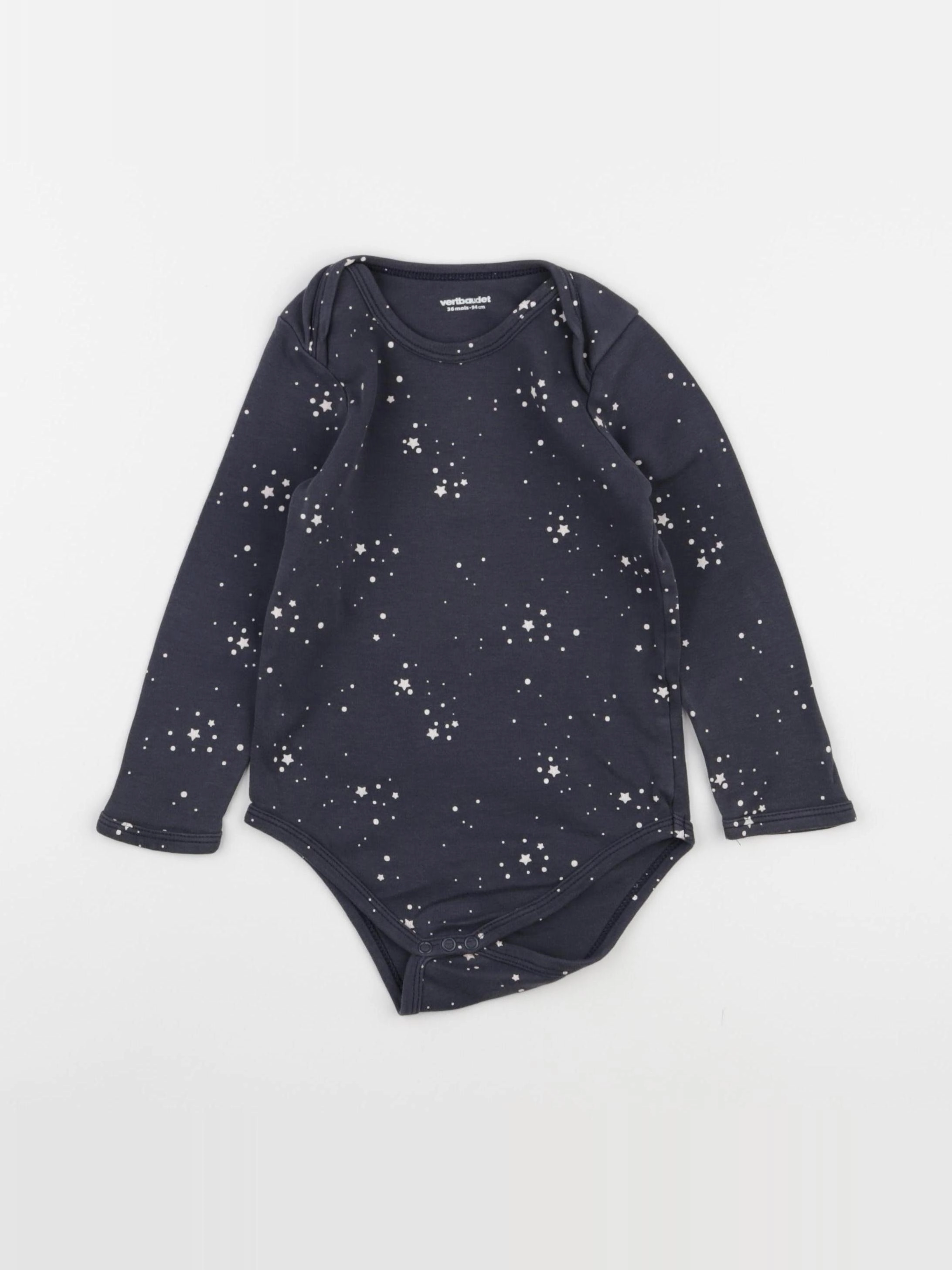 Vertbaudet - body gris - 36 mois