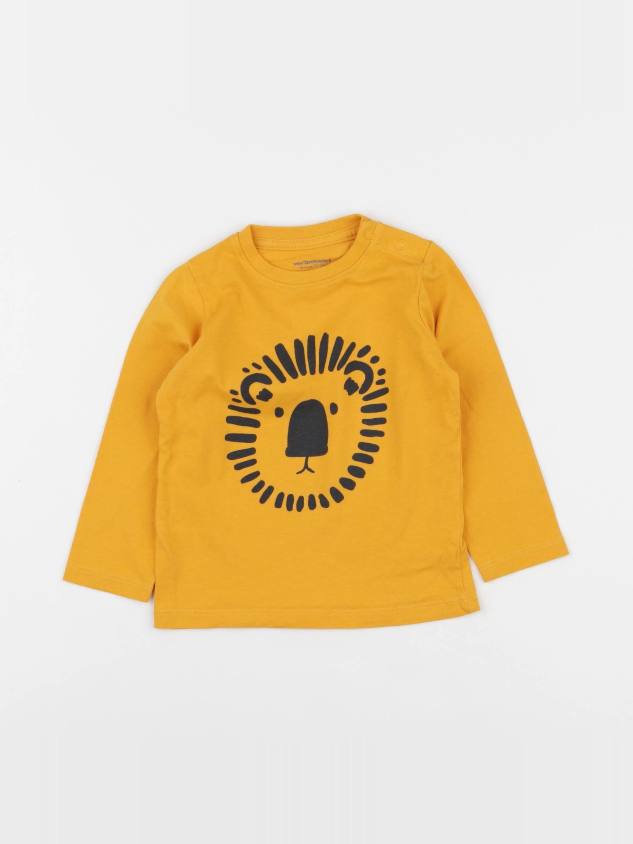 Vertbaudet - tee-shirt jaune - 18 mois