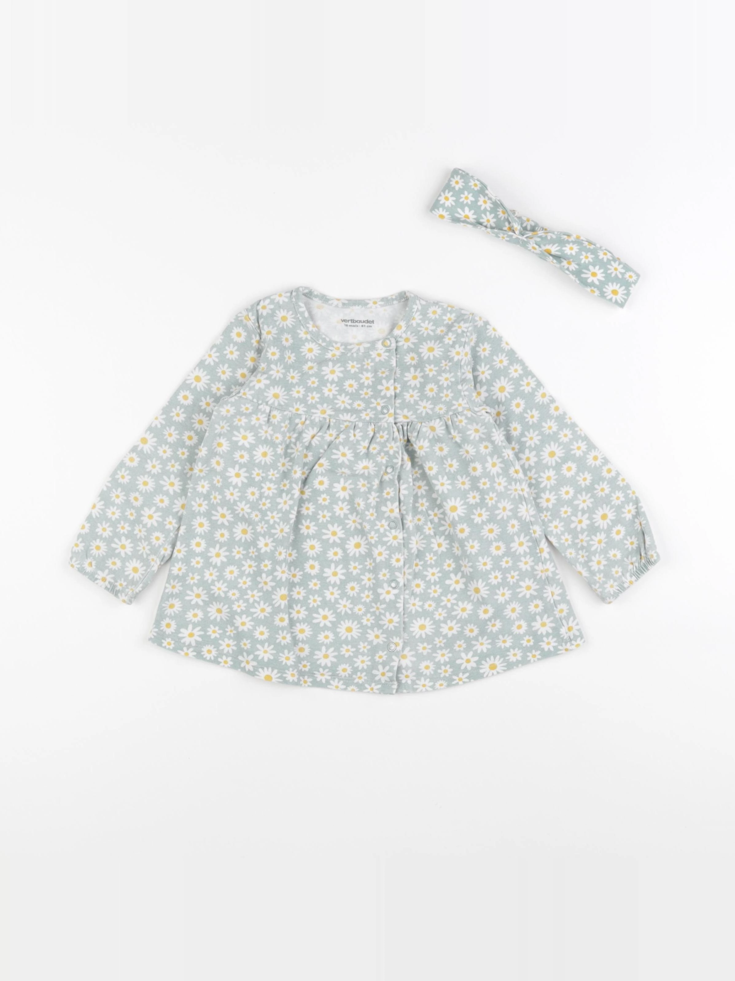 Vertbaudet - tee-shirt vert - 18 mois