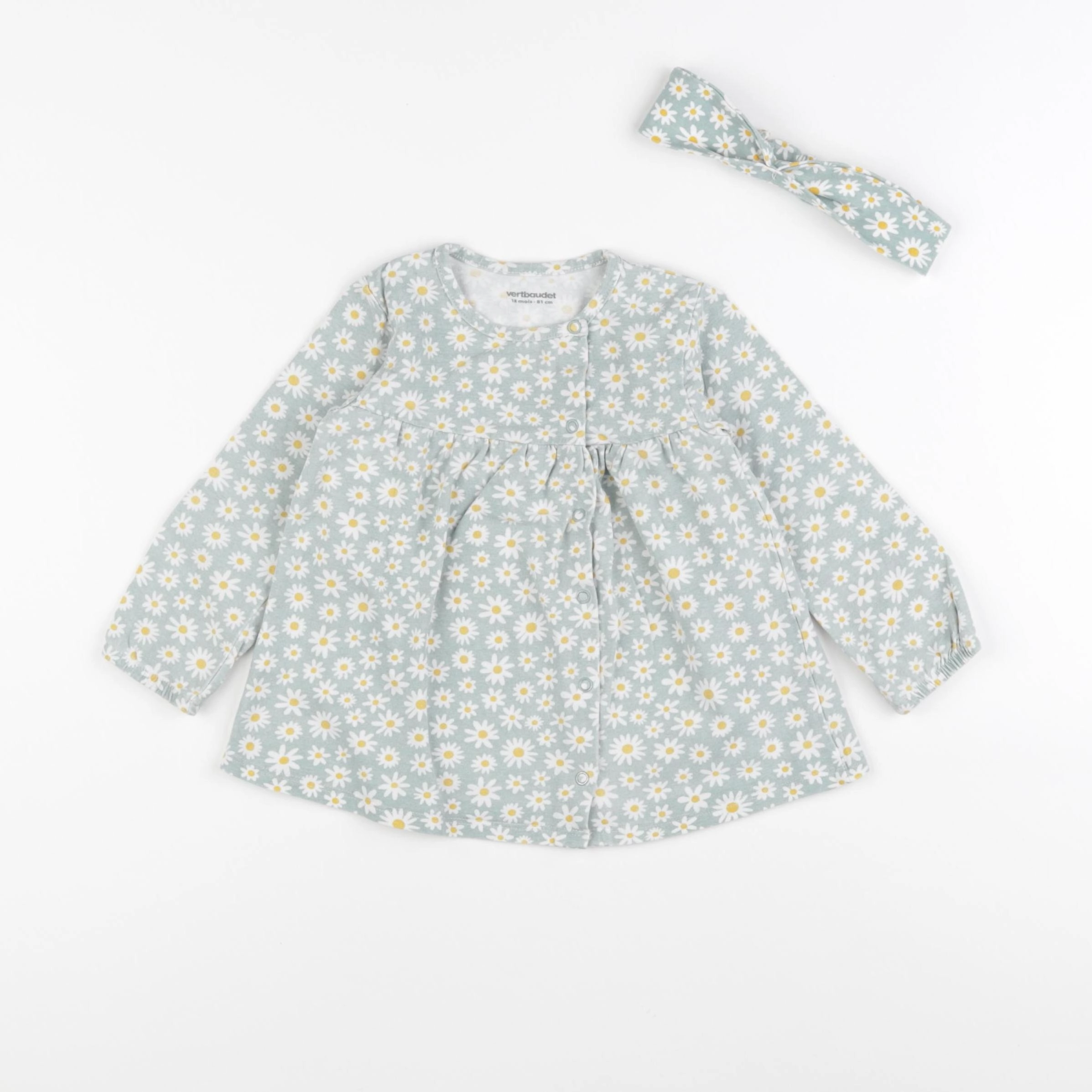 Vertbaudet - tee-shirt vert - 18 mois
