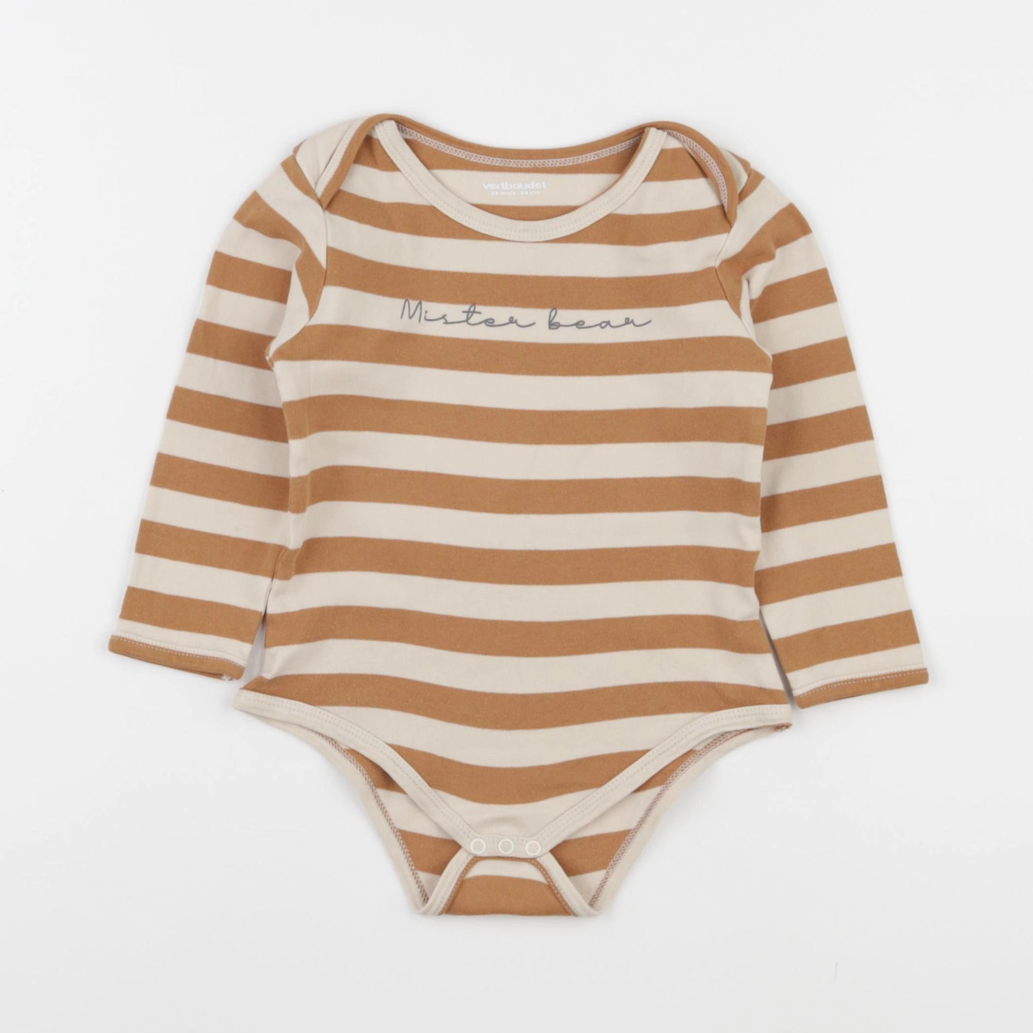 Vertbaudet - body marron - 36 mois