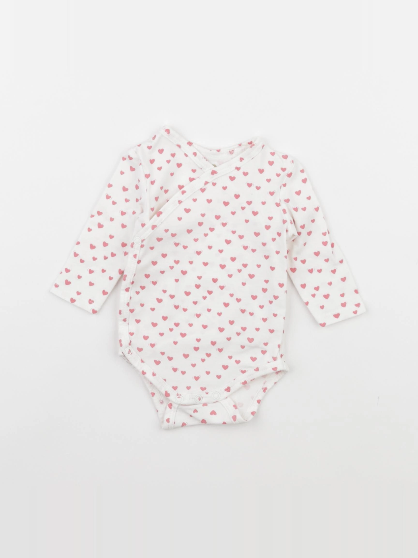 Tape à l'oeil - body rose - 1 mois