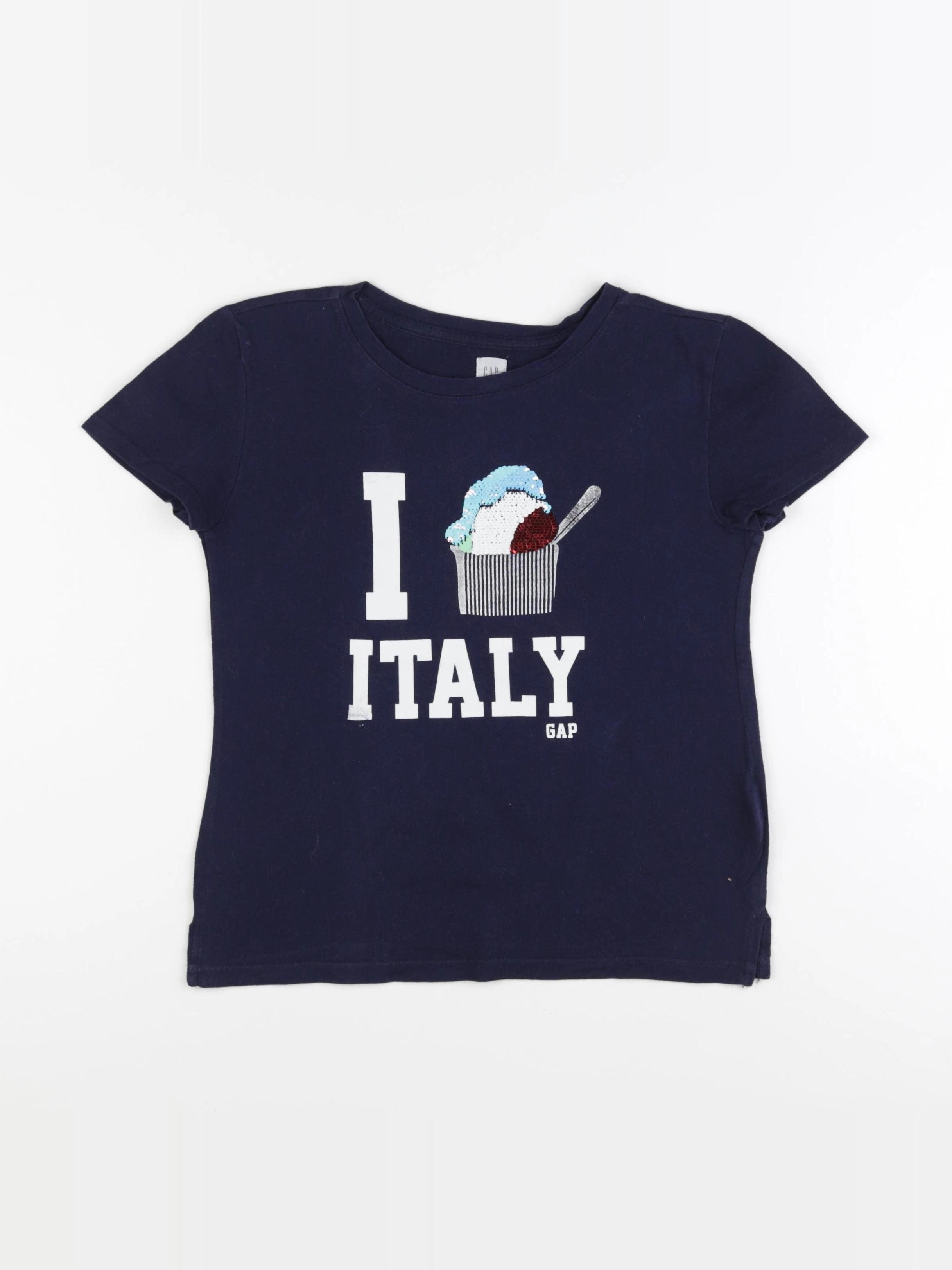 GAP - tee-shirt bleu - 8/9 ans