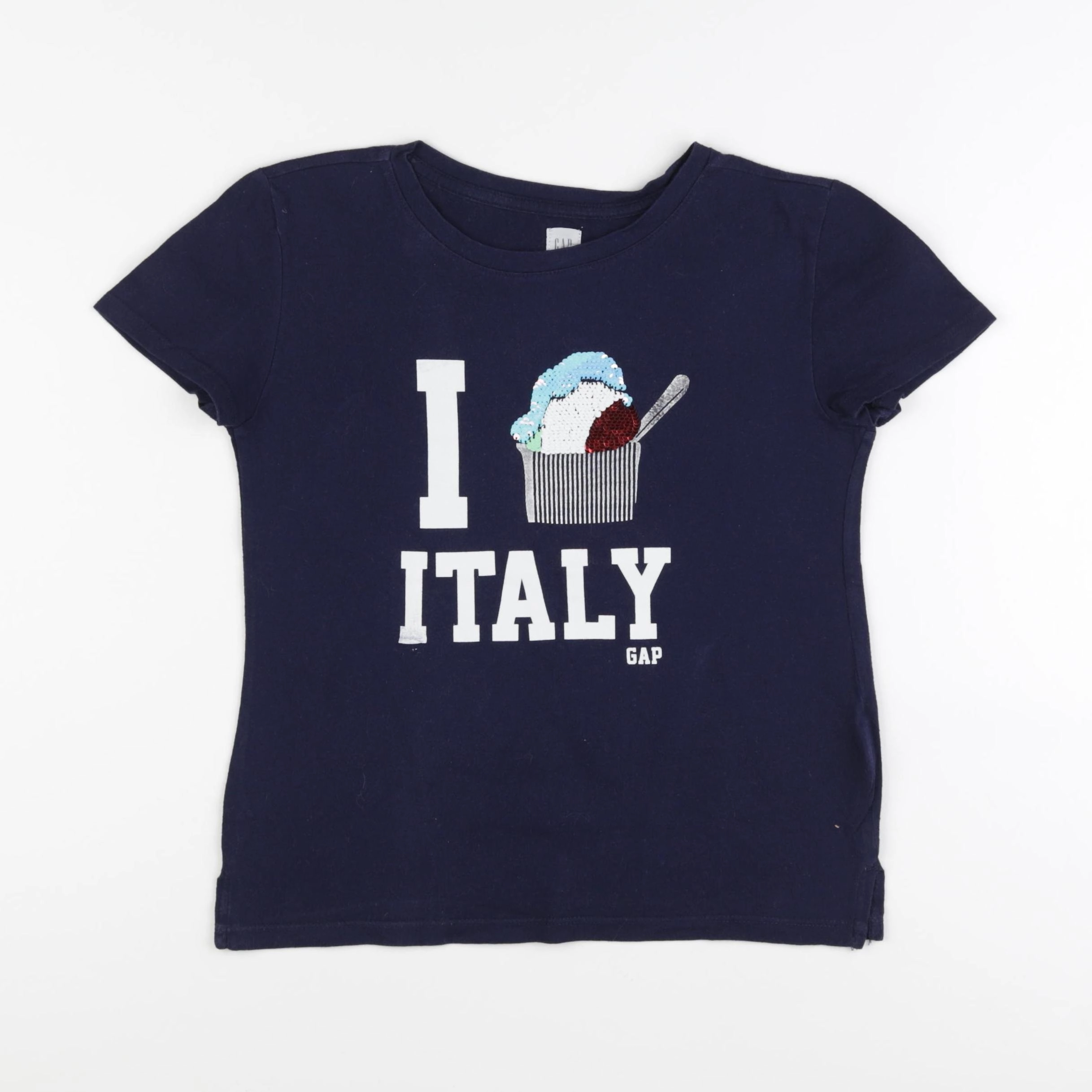 GAP - tee-shirt bleu - 8/9 ans