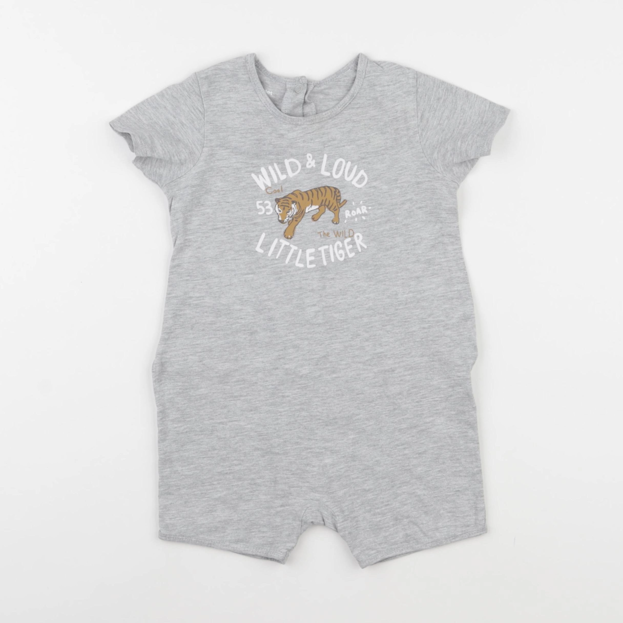Vertbaudet - pyjama coton gris - 24 mois