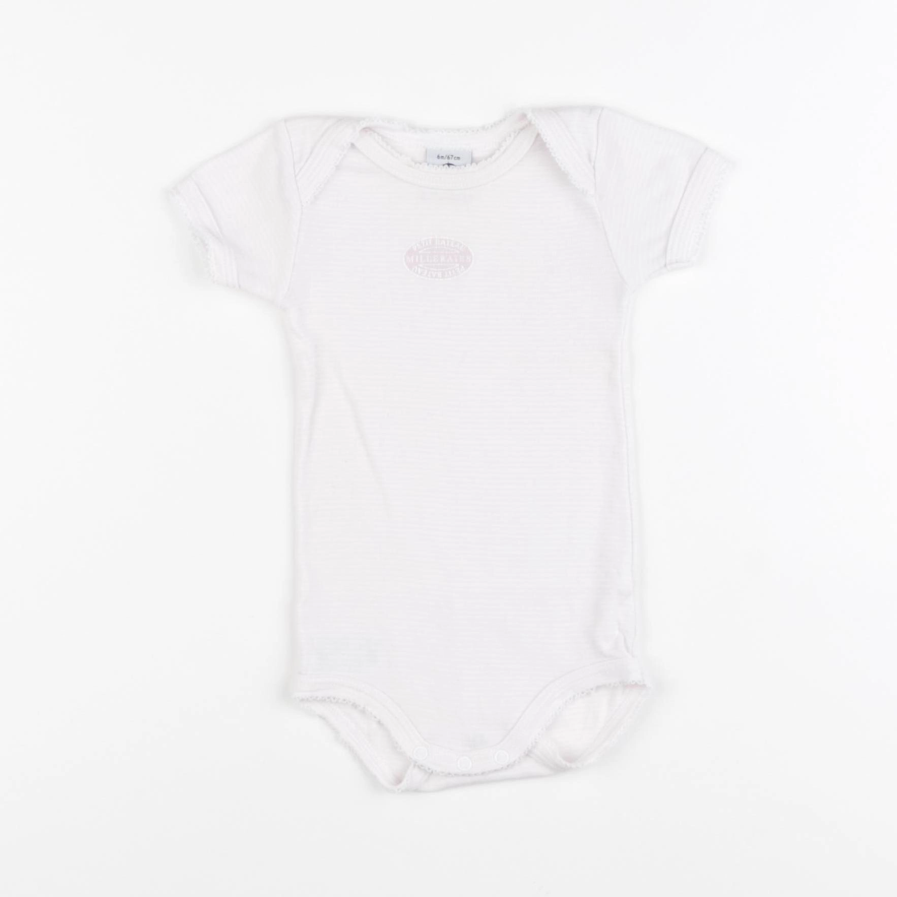 Petit Bateau - body rose - 6 mois