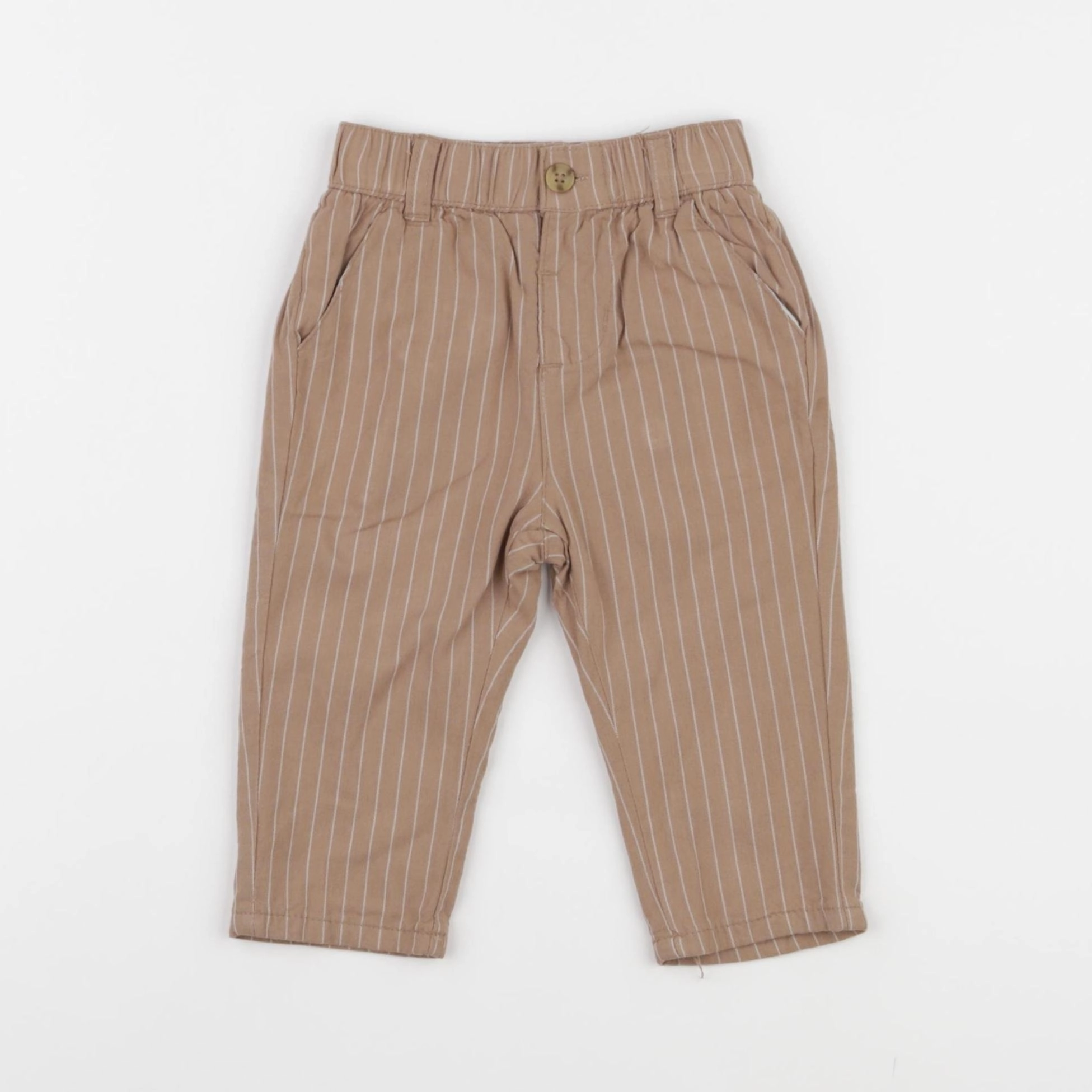 Vertbaudet - pantalon marron - 6 mois