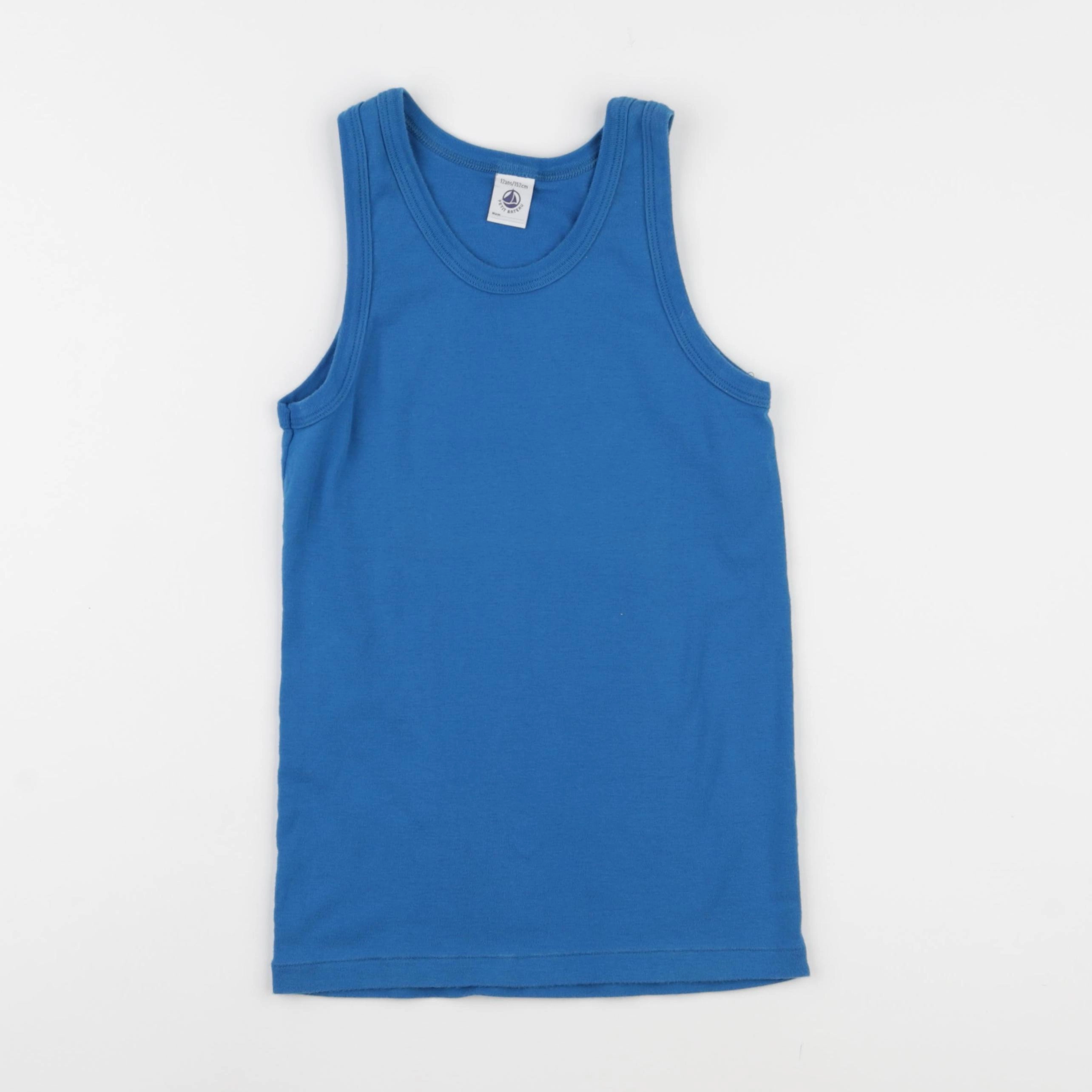 Petit Bateau - maillot de corps bleu - 12 ans