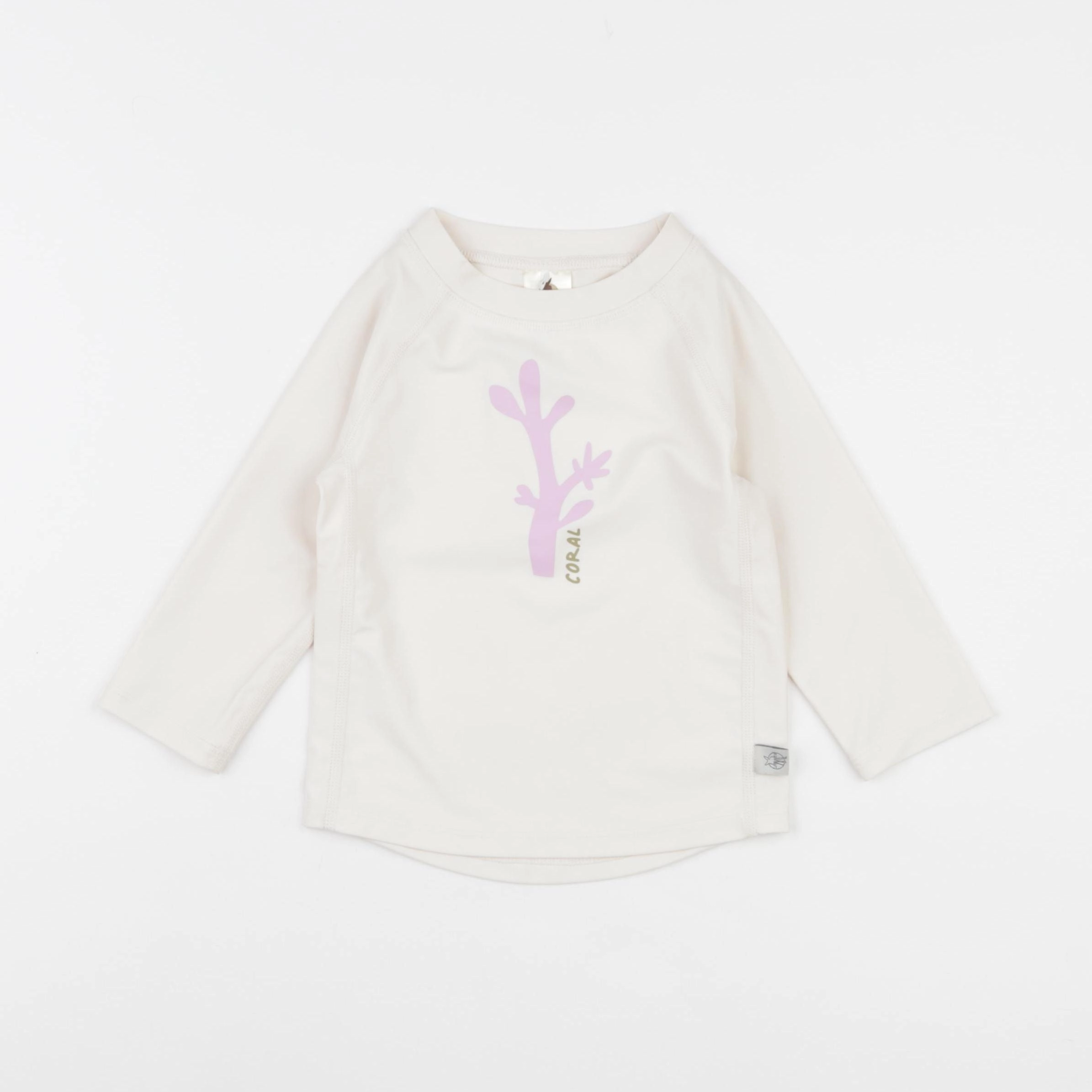 Lassig - tee-shirt de bain beige - 12/18 mois