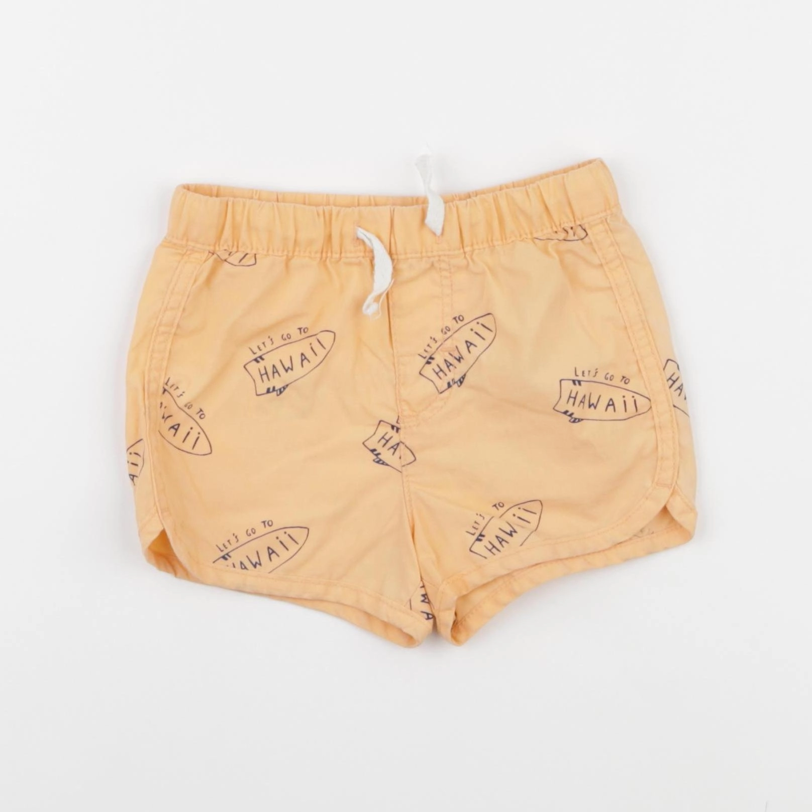 H&M - short orange - 6/9 mois