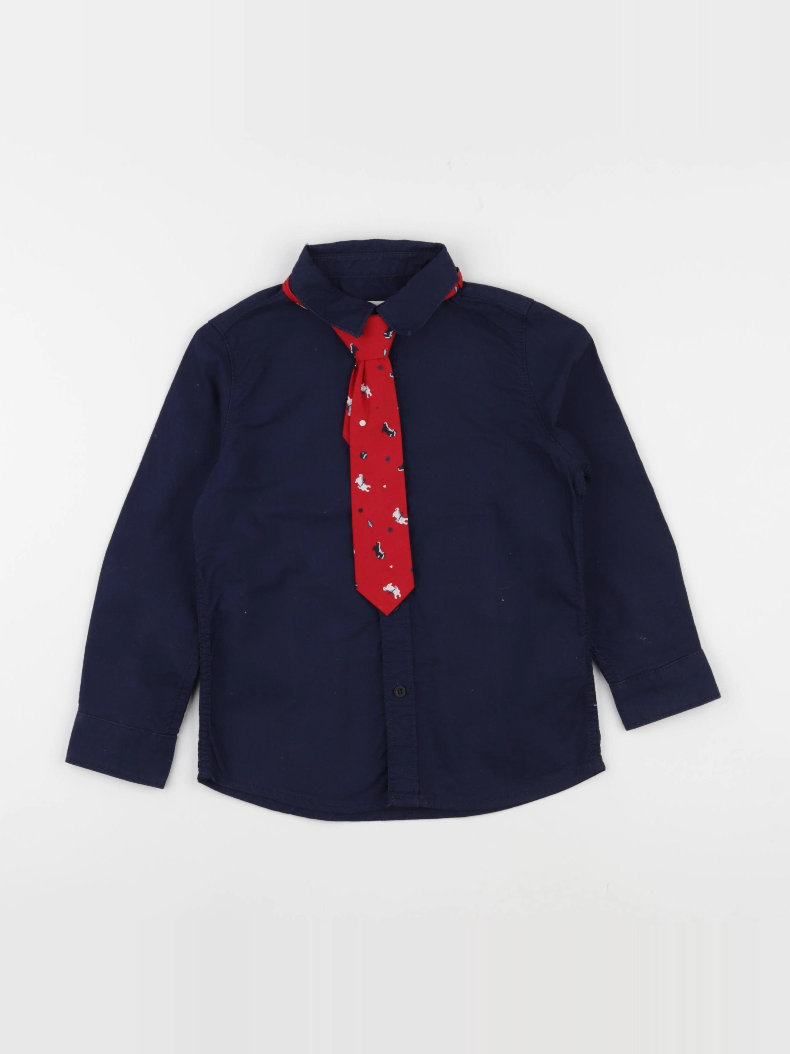 Vertbaudet - chemise bleu - 6 ans
