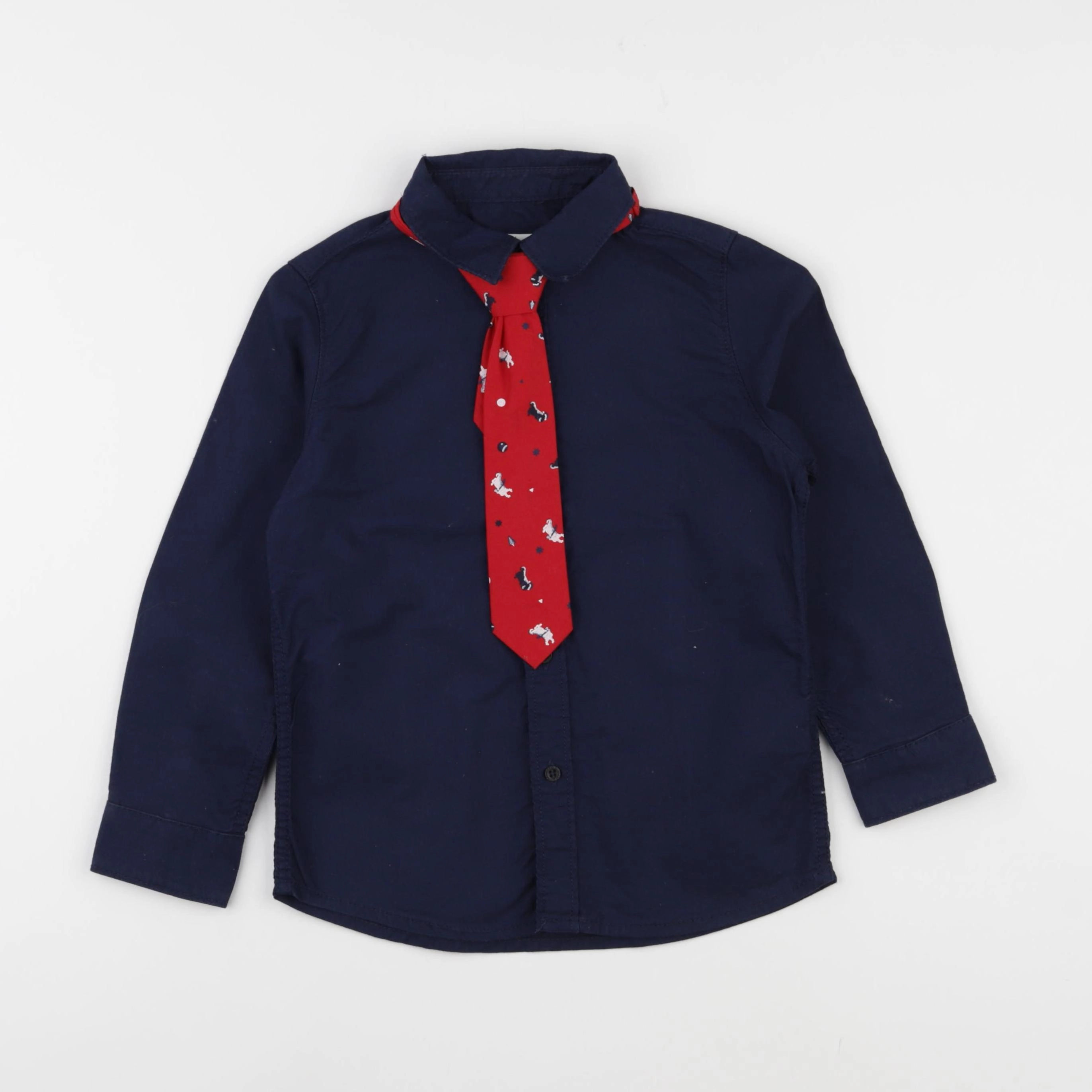 Vertbaudet - chemise bleu - 6 ans
