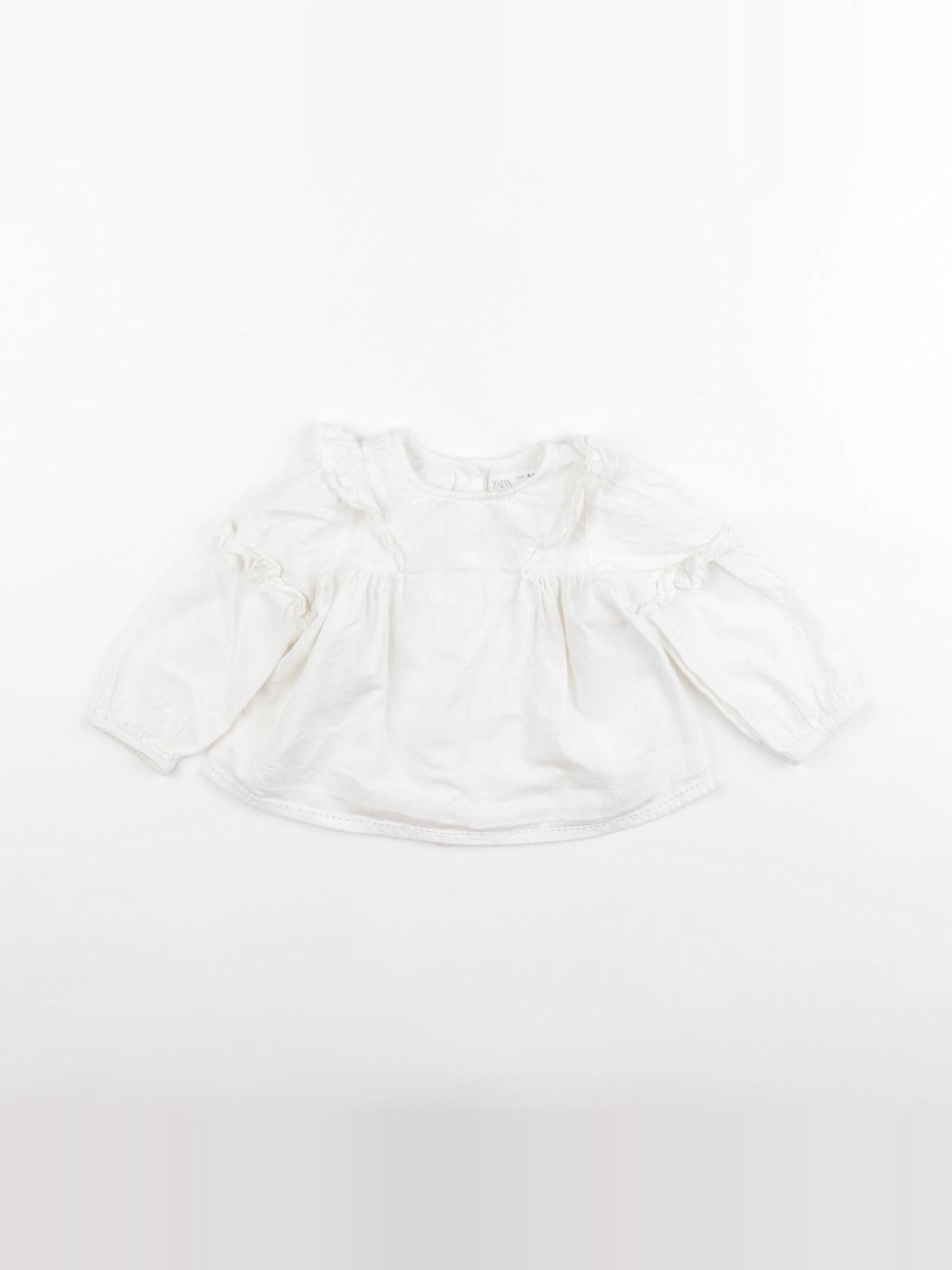 Zara - blouse beige - 6/9 mois