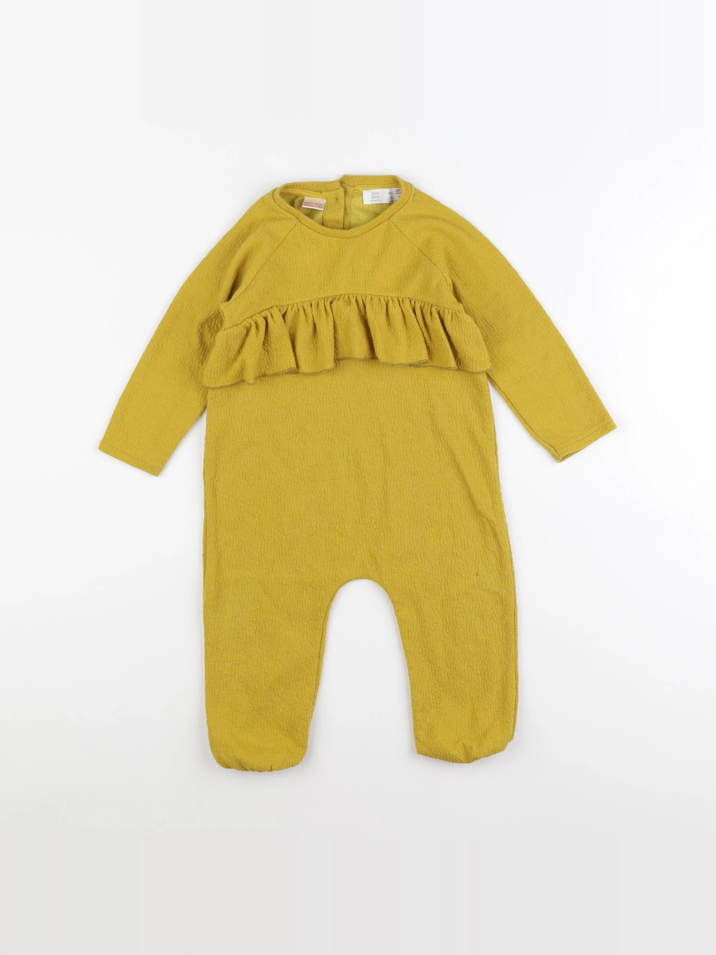 Zara - combinaison jaune - 12/18 mois