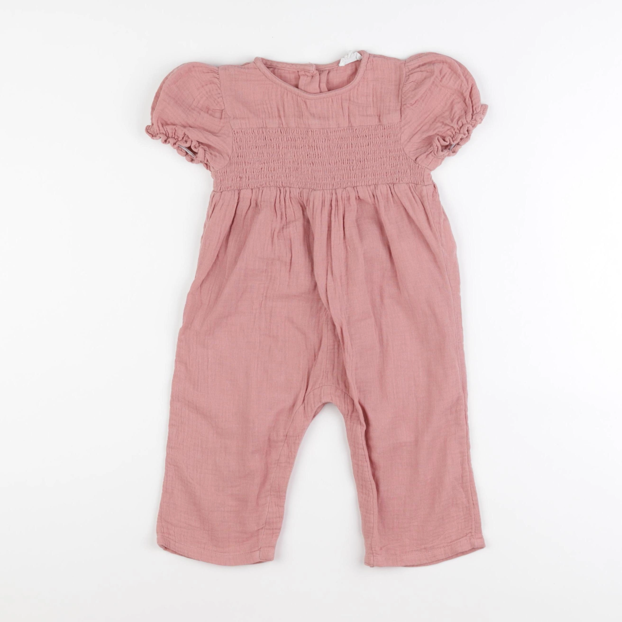 Vertbaudet - combinaison rose - 18 mois