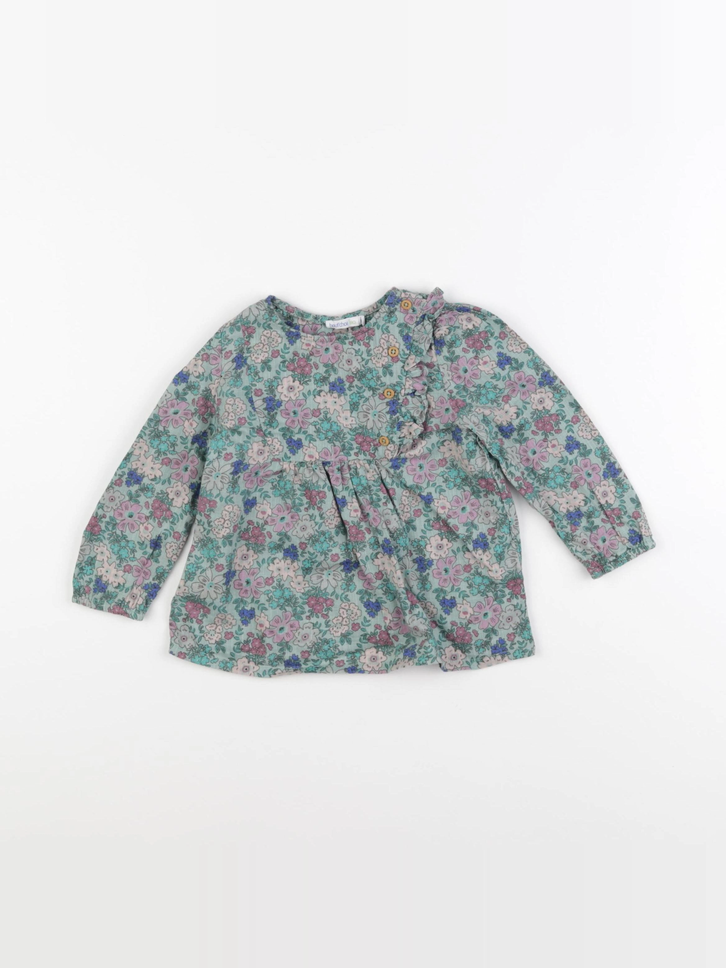 Boutchou - blouse multicolore - 18 mois