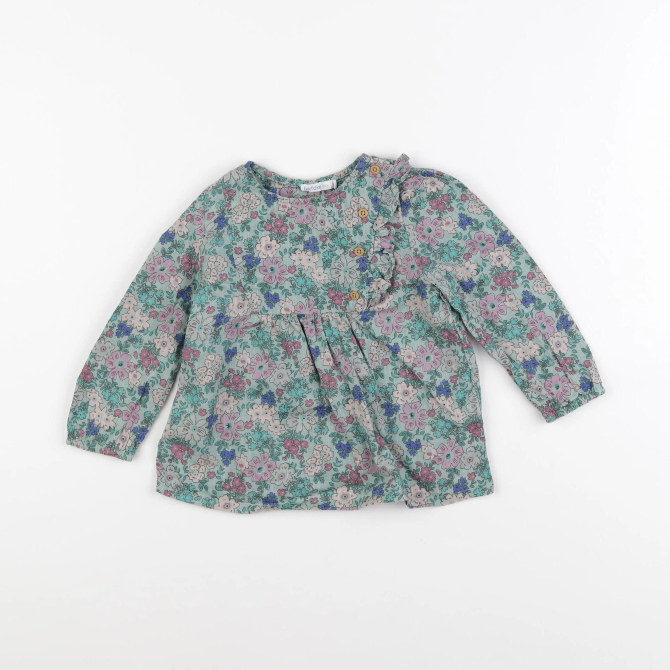 Boutchou - blouse multicolore - 18 mois