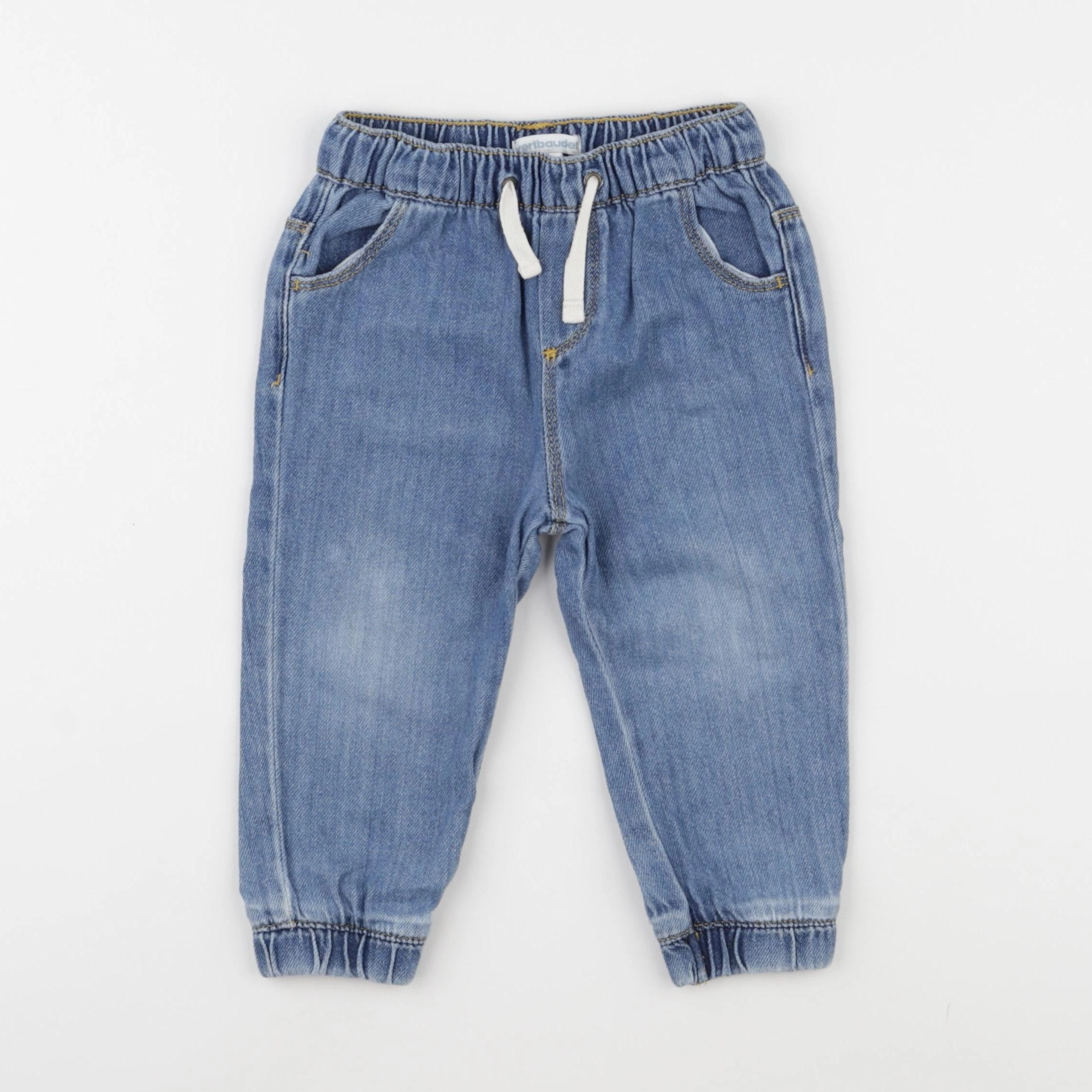 Vertbaudet - pantalon bleu - 18 mois