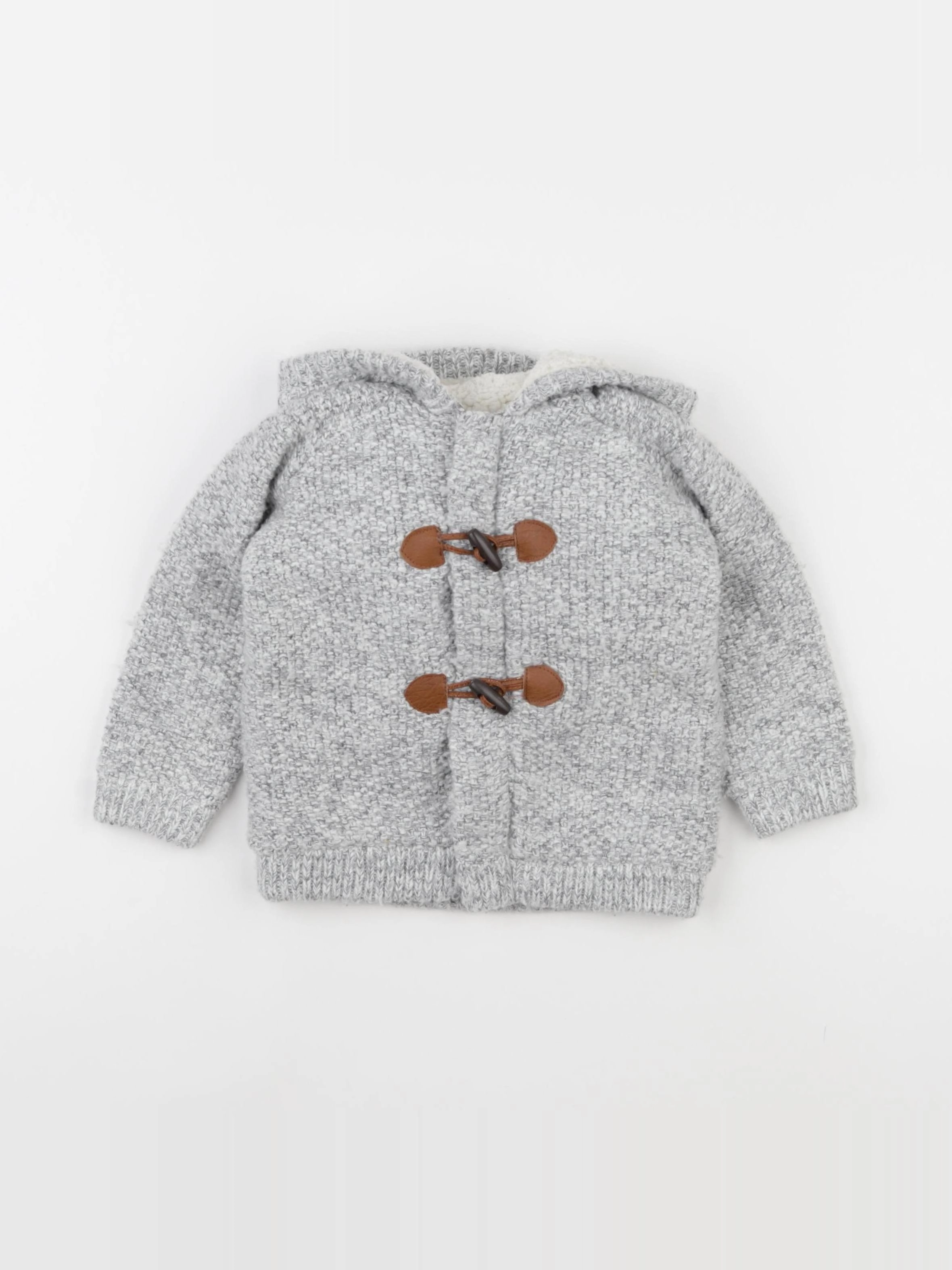 Vertbaudet - gilet gris - 18 mois