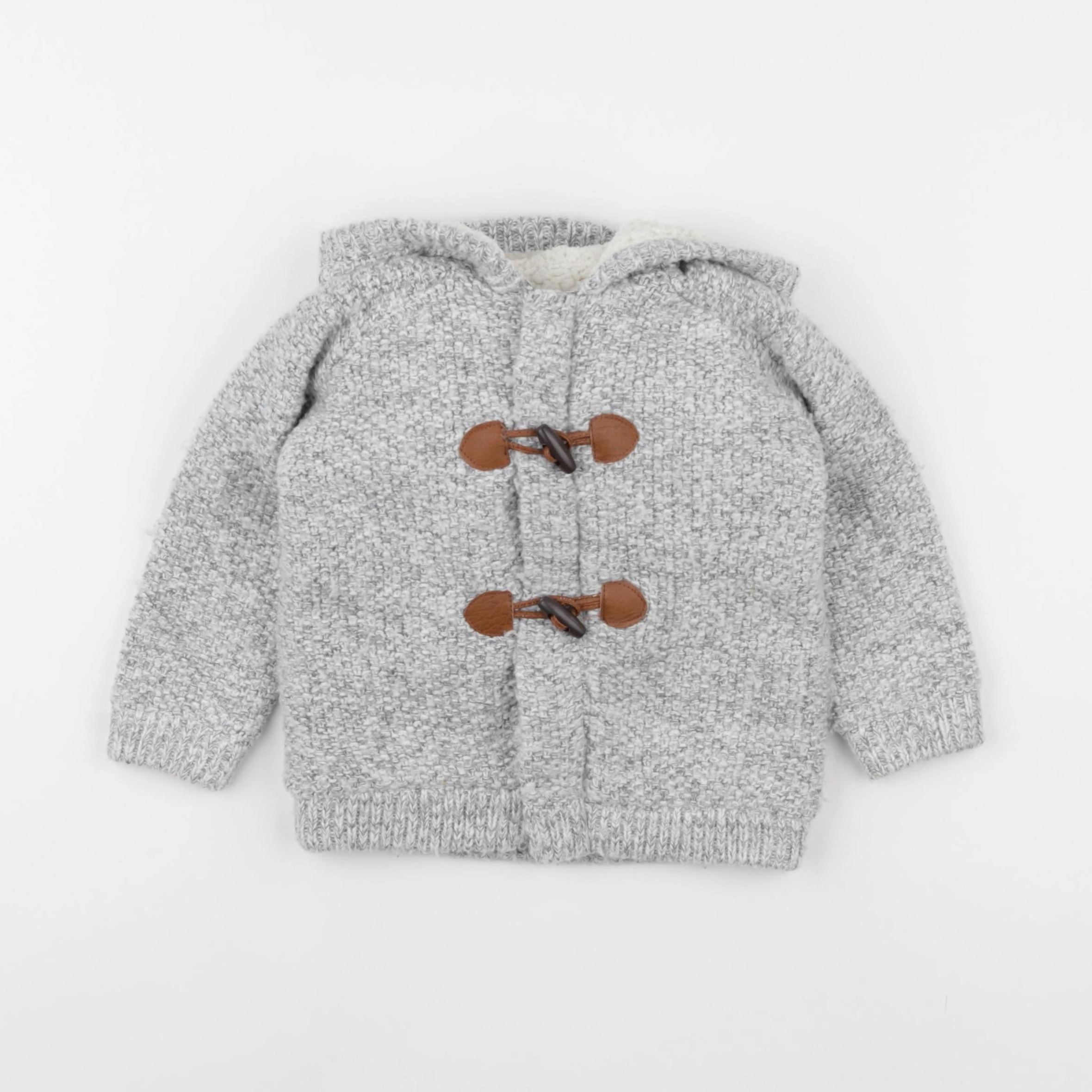 Vertbaudet - gilet gris - 18 mois