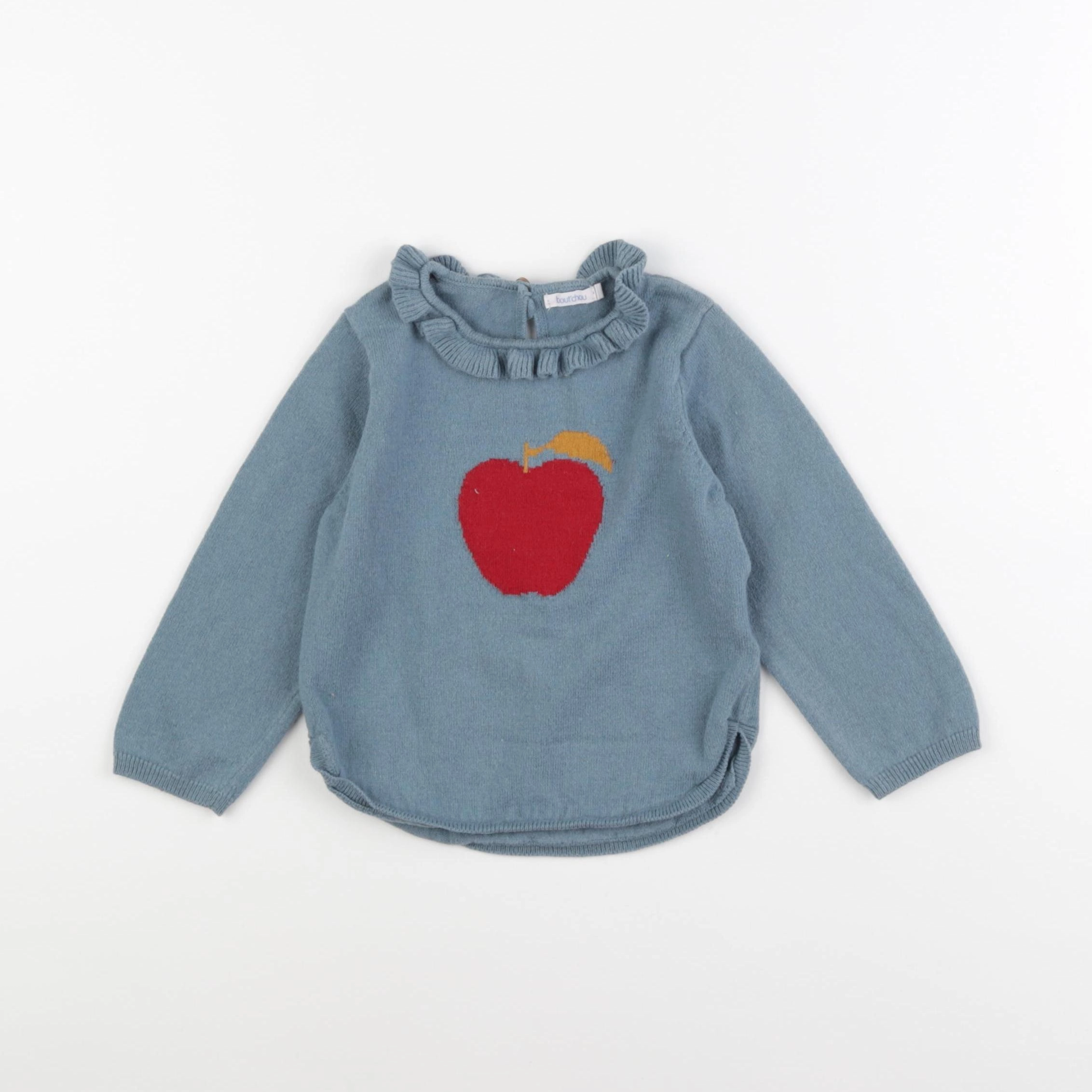 Boutchou - pull bleu - 24 mois