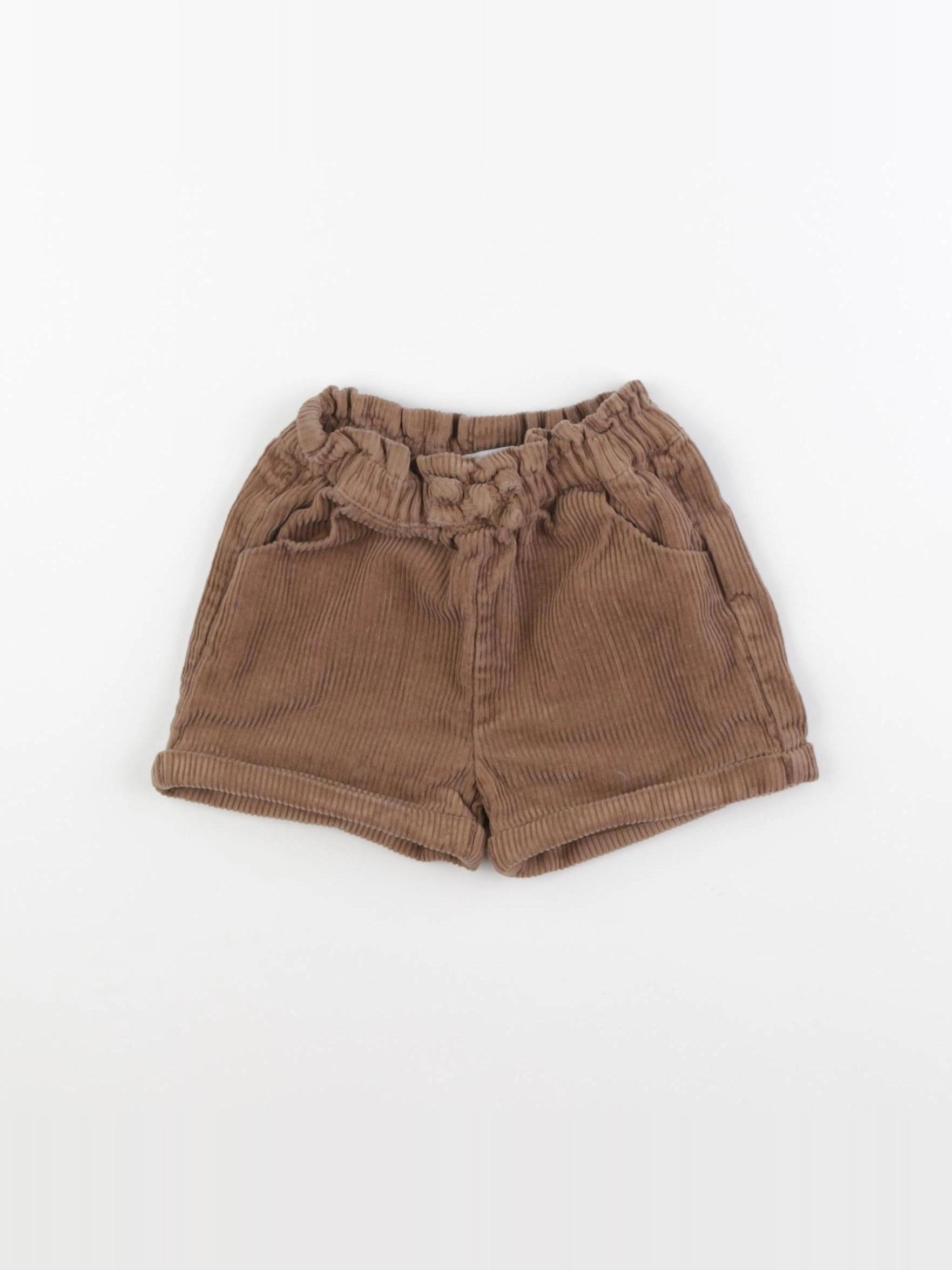 Vertbaudet - short marron - 24 mois