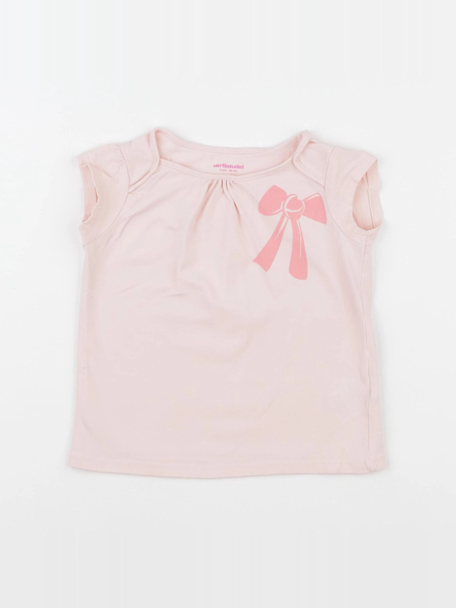 Vertbaudet - débardeur rose - 3 ans
