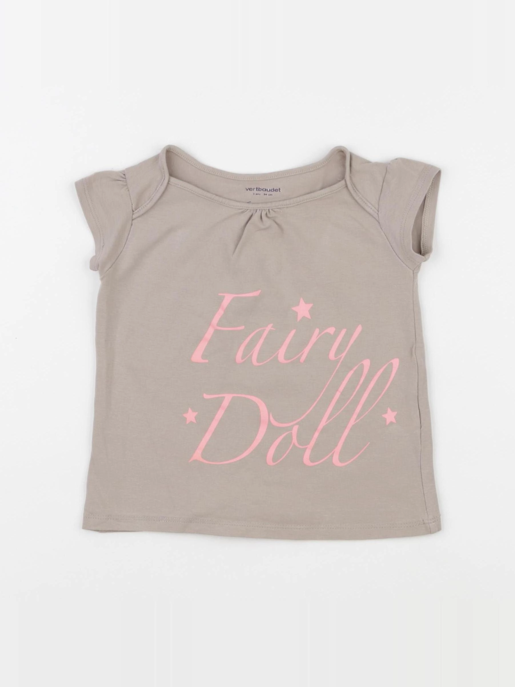 Vertbaudet - tee-shirt gris - 3 ans