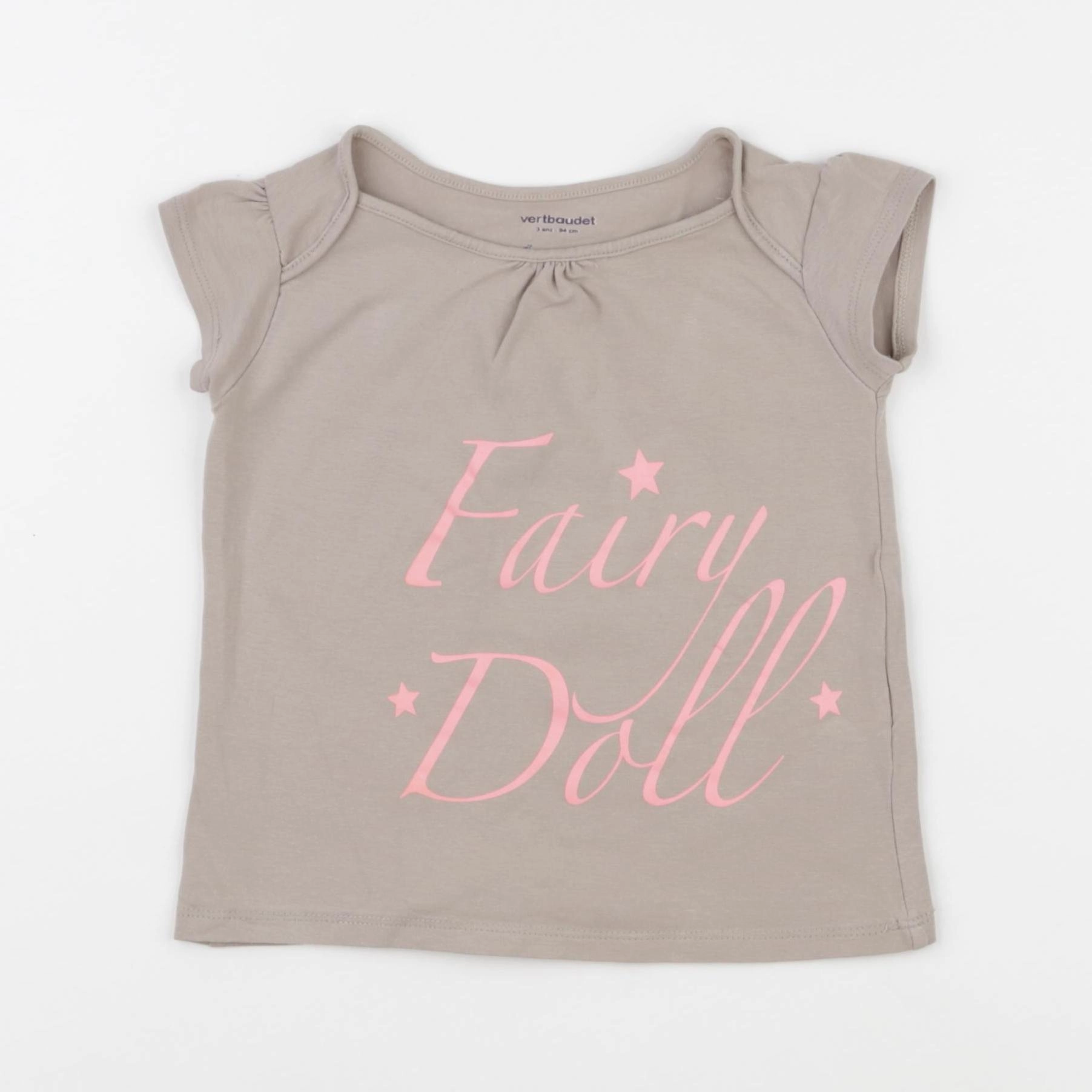 Vertbaudet - tee-shirt gris - 3 ans