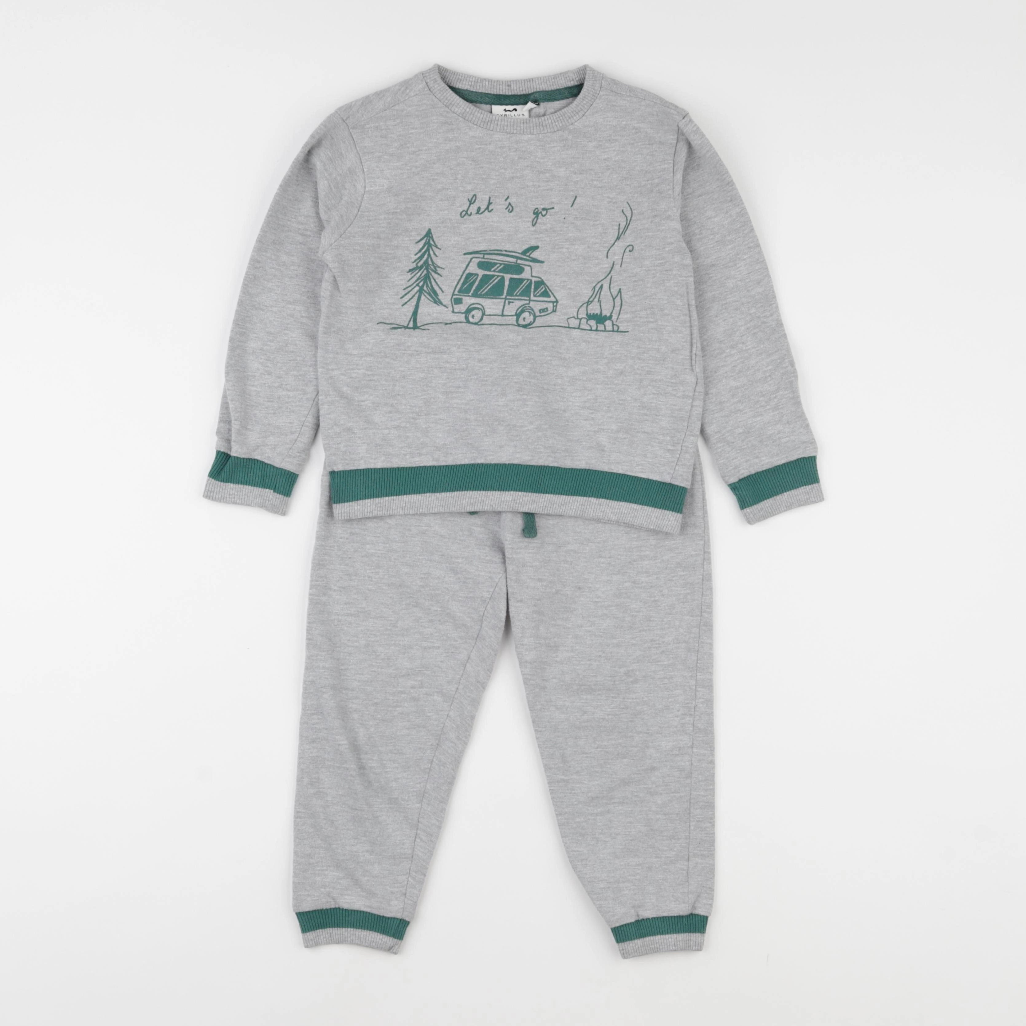 Cyrillus - ensemble gris - 4 ans