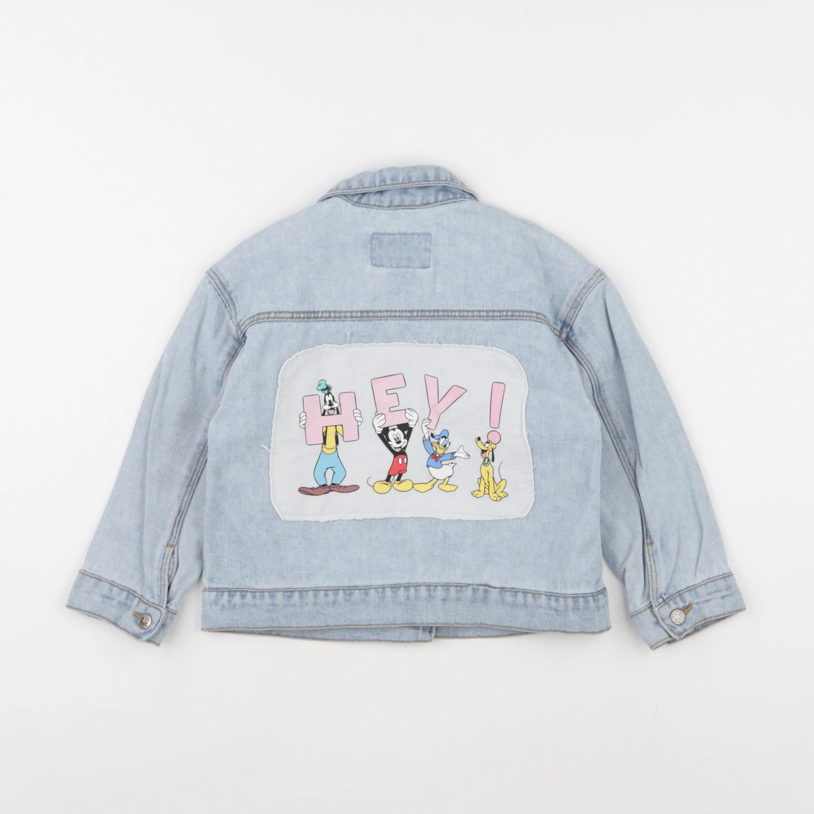 Zara - veste imprimé au dos bleu - 3/4 ans