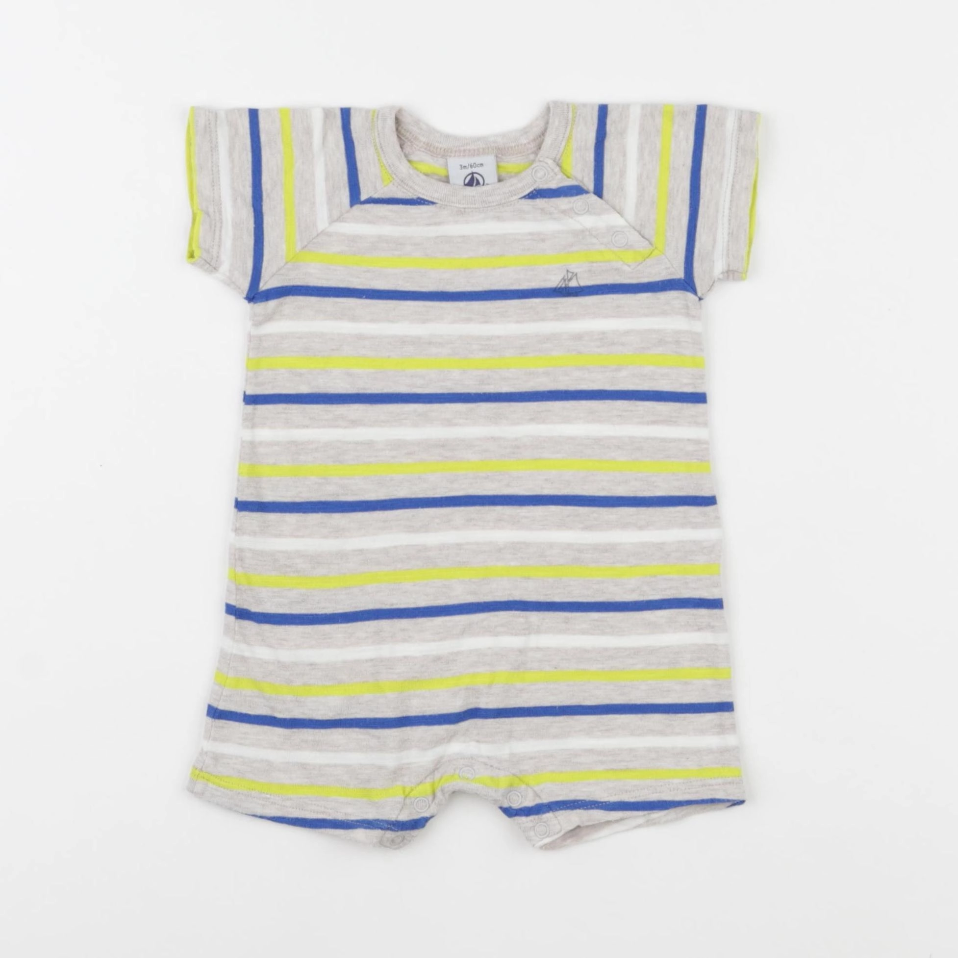 Petit Bateau - combinaison gris - 3 mois