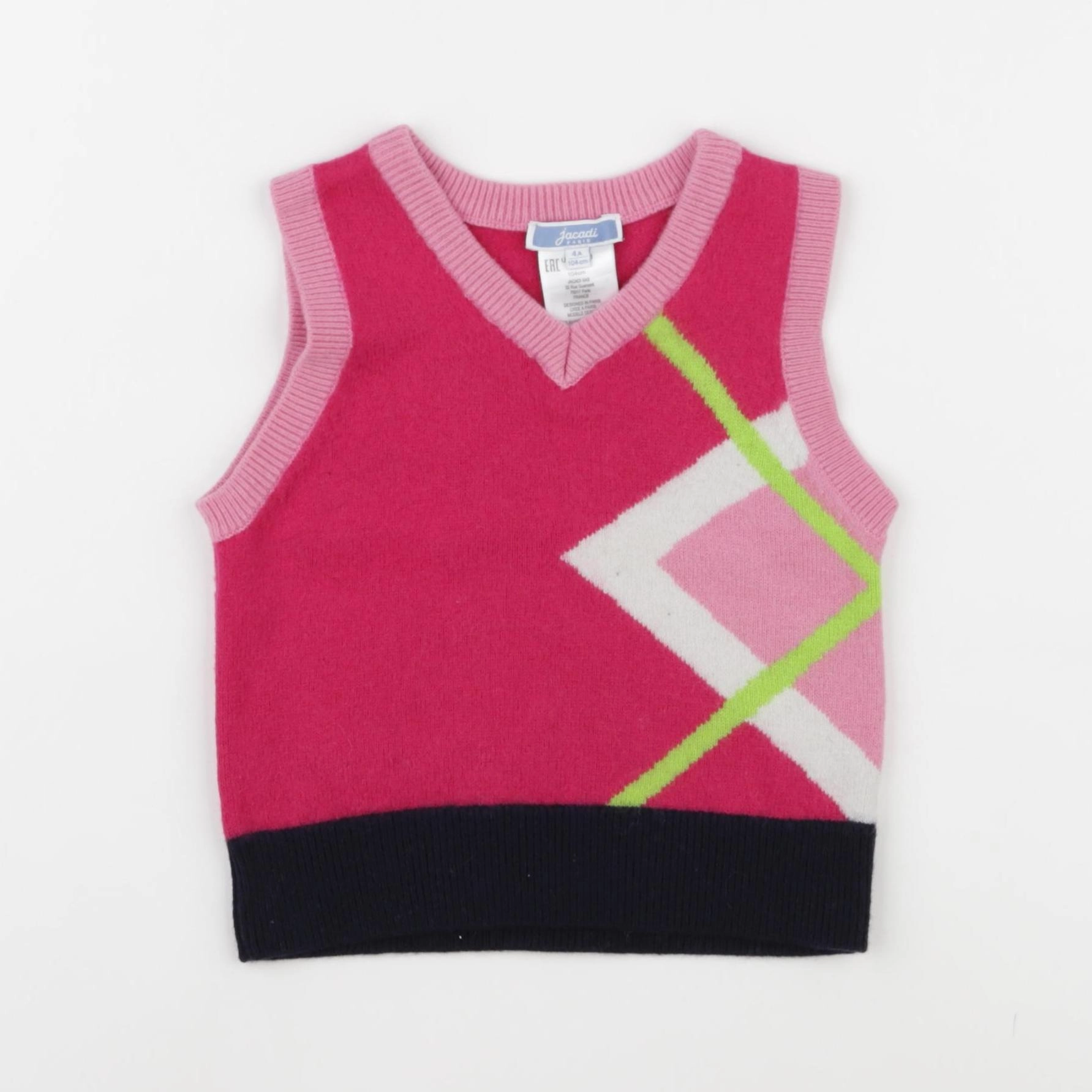 Jacadi - gilet multicolore - 4 ans