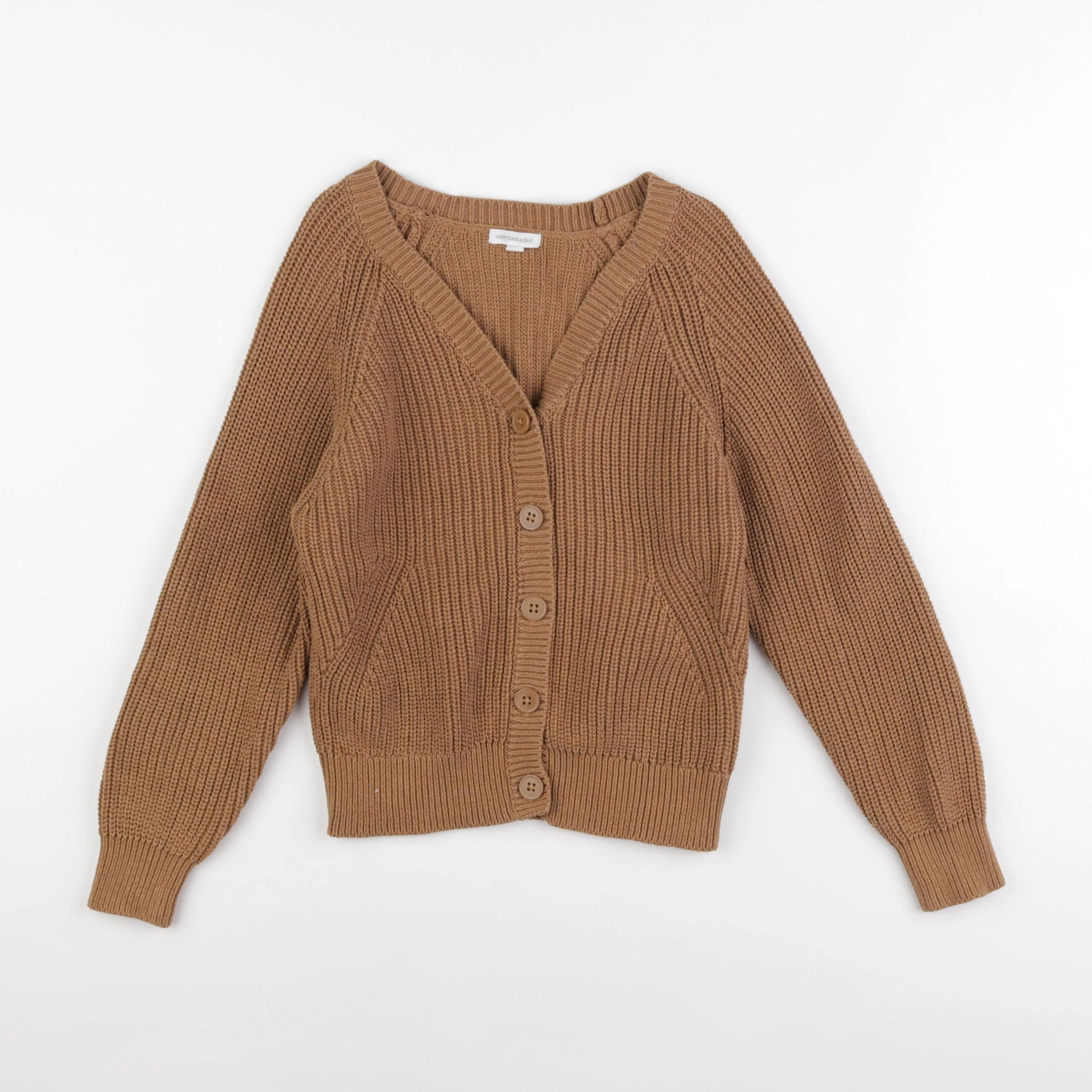 Vertbaudet - gilet marron - 8 ans