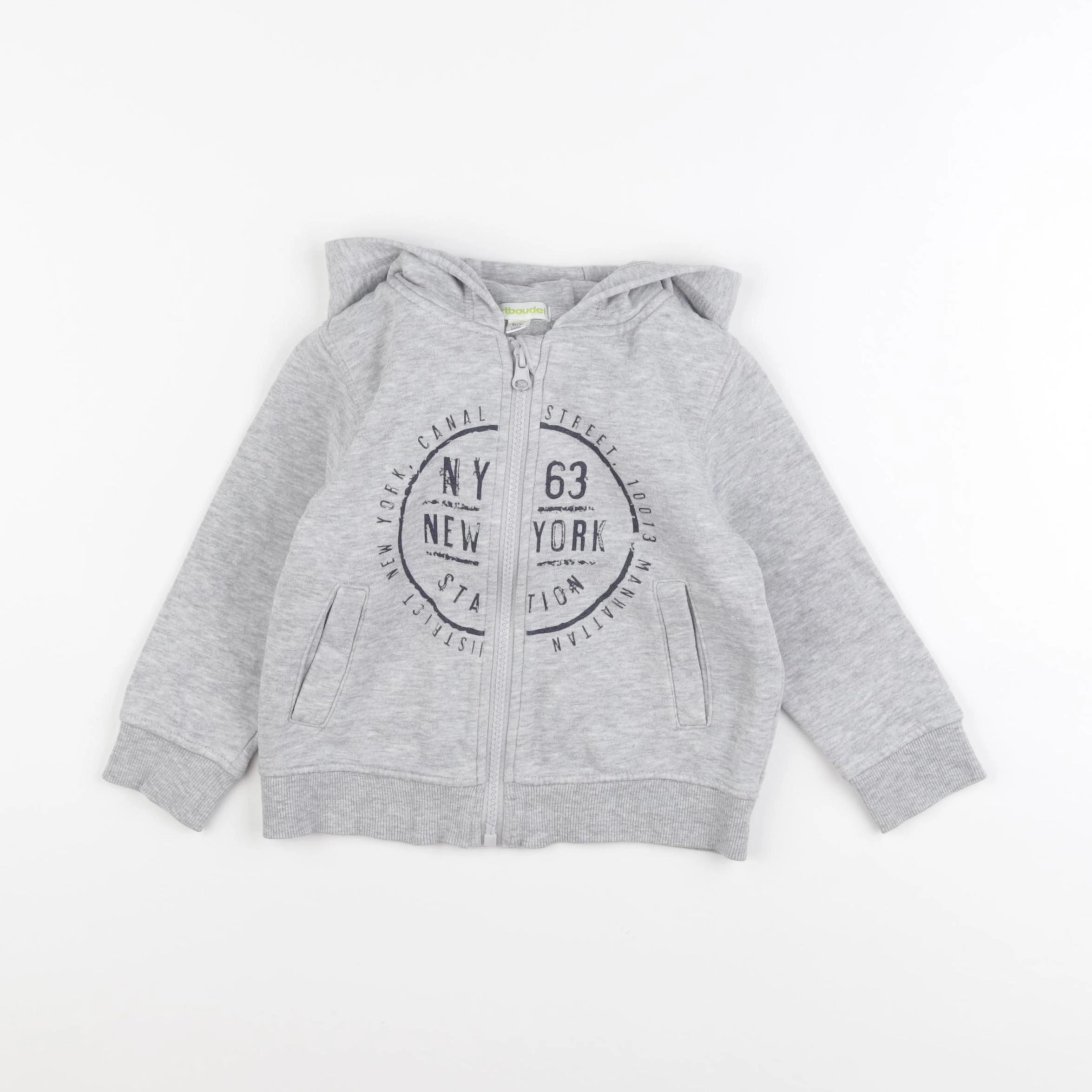 Vertbaudet - sweat gris - 3 ans