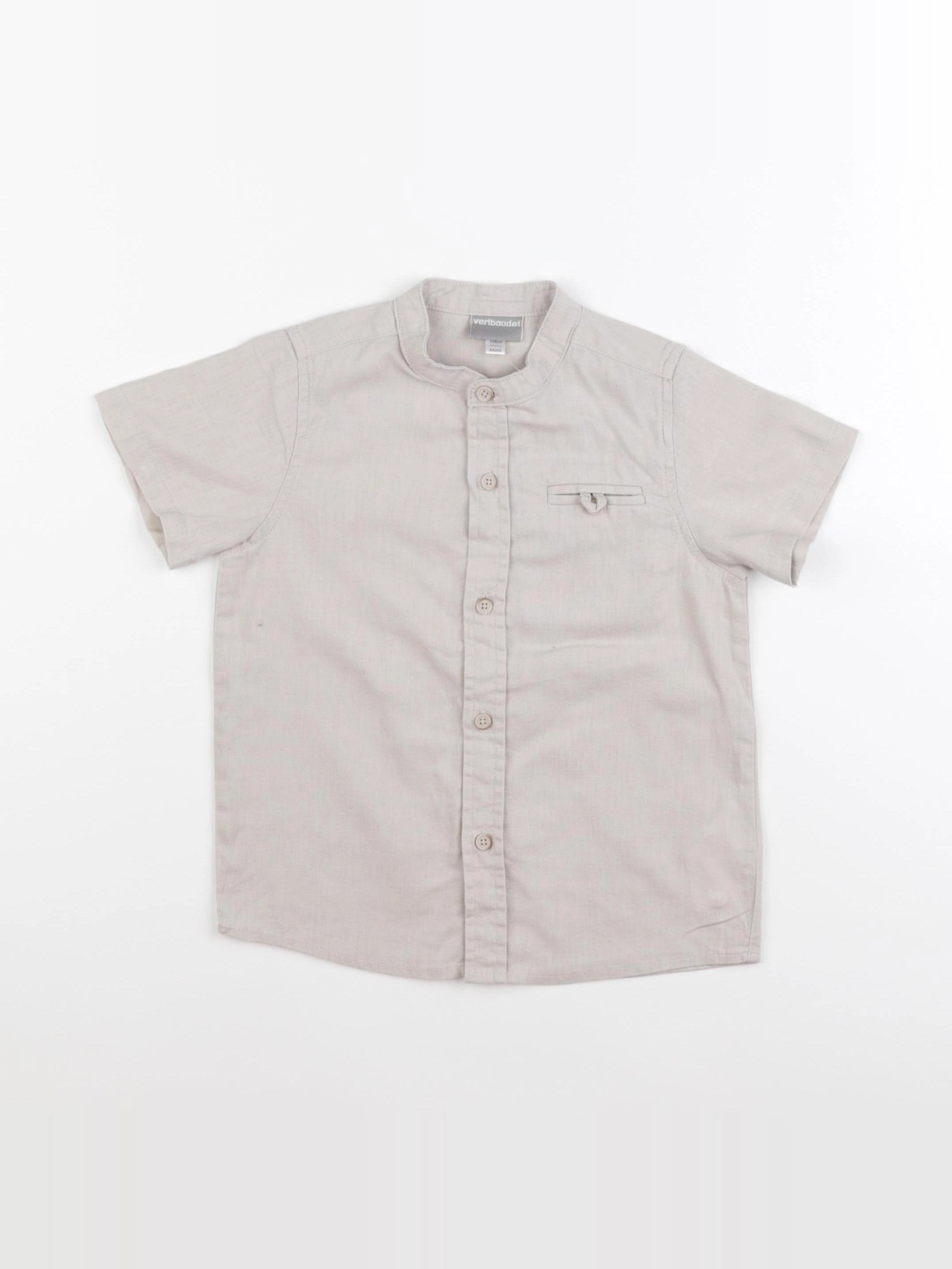 Vertbaudet - chemise beige - 4 ans
