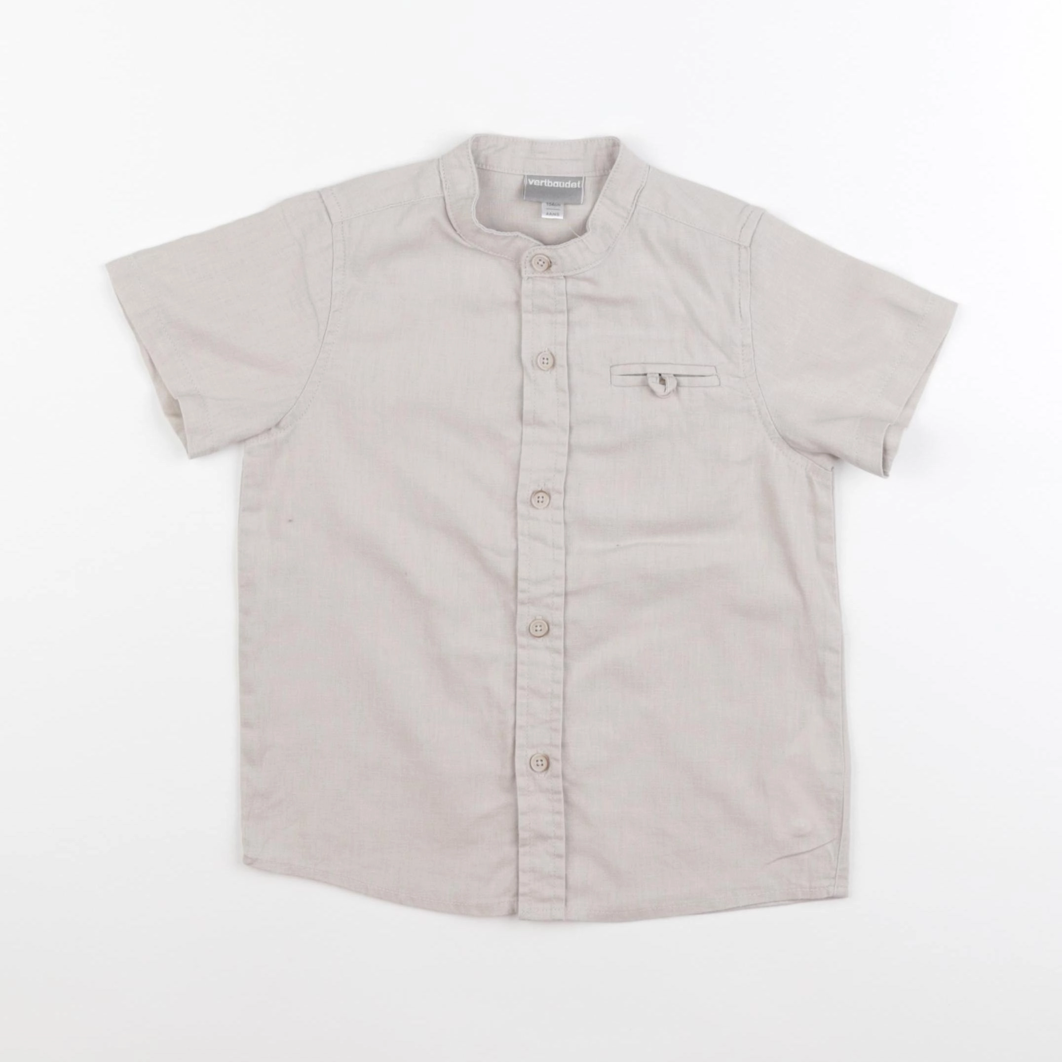 Vertbaudet - chemise beige - 4 ans