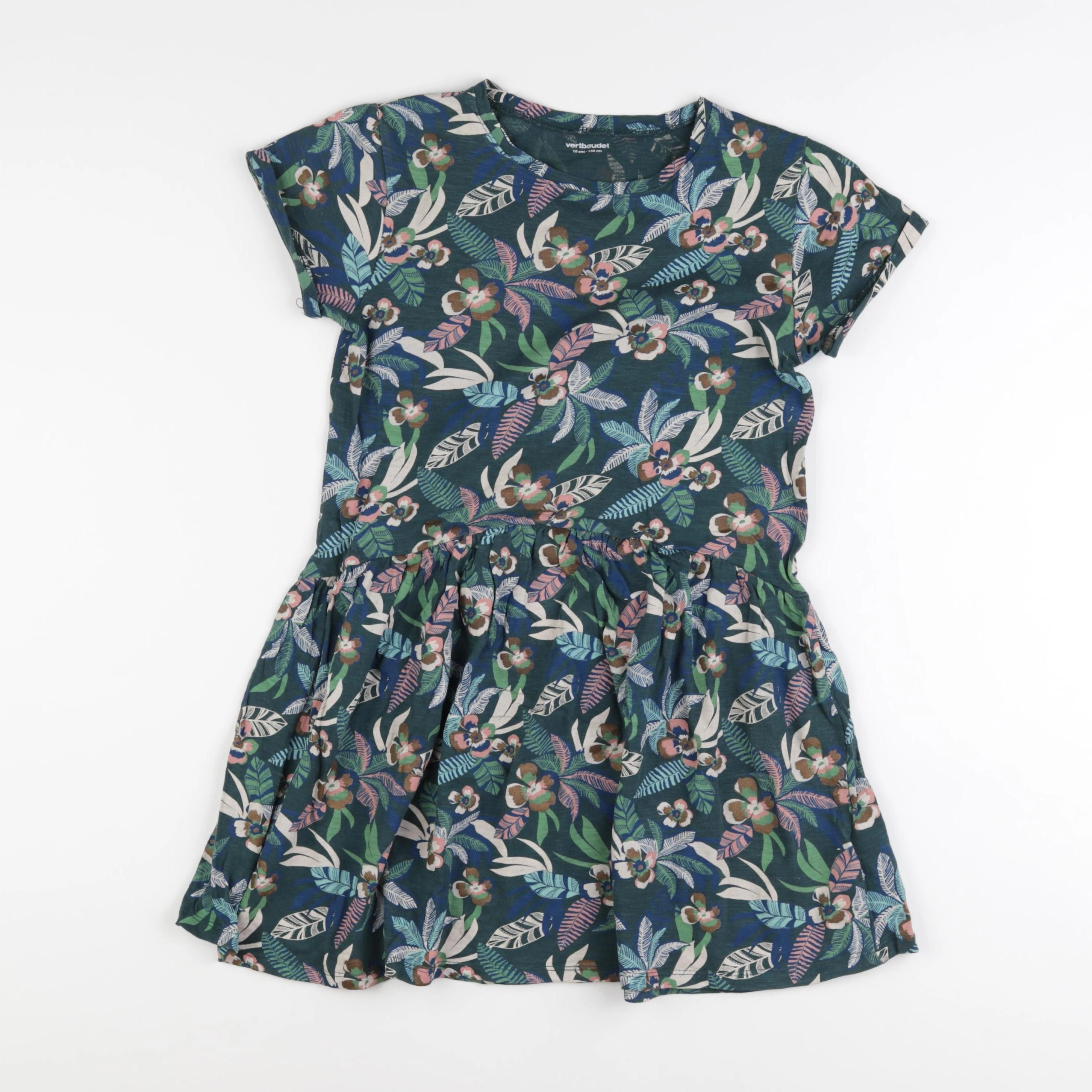 Vertbaudet - robe multicolore - 10 ans