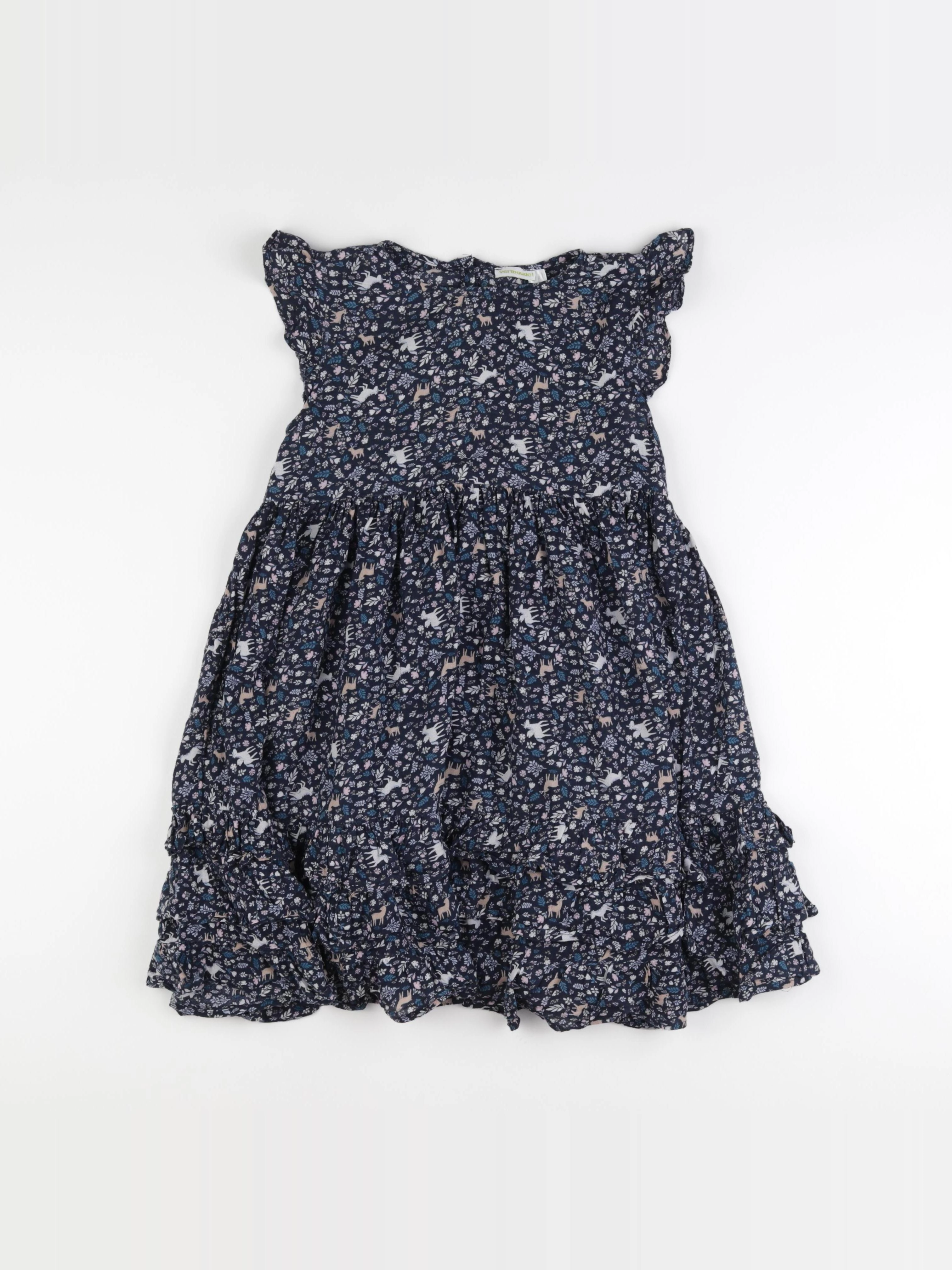 Vertbaudet - robe bleu - 10 ans