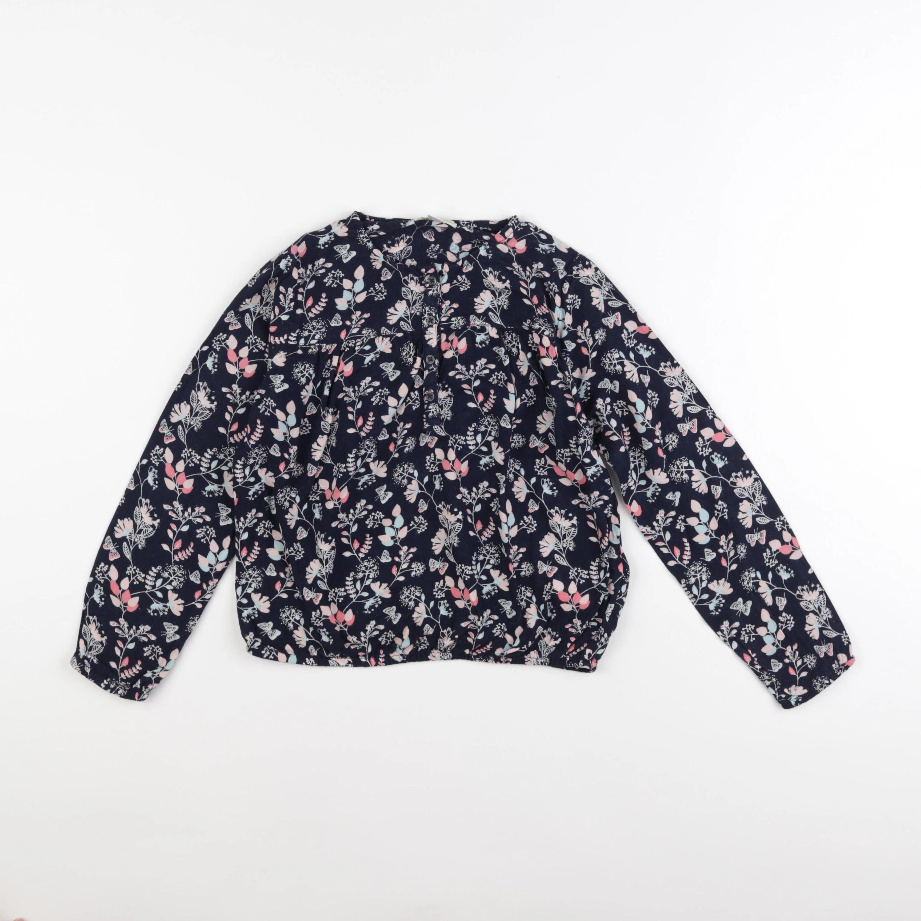 Vertbaudet - blouse bleu - 8 ans