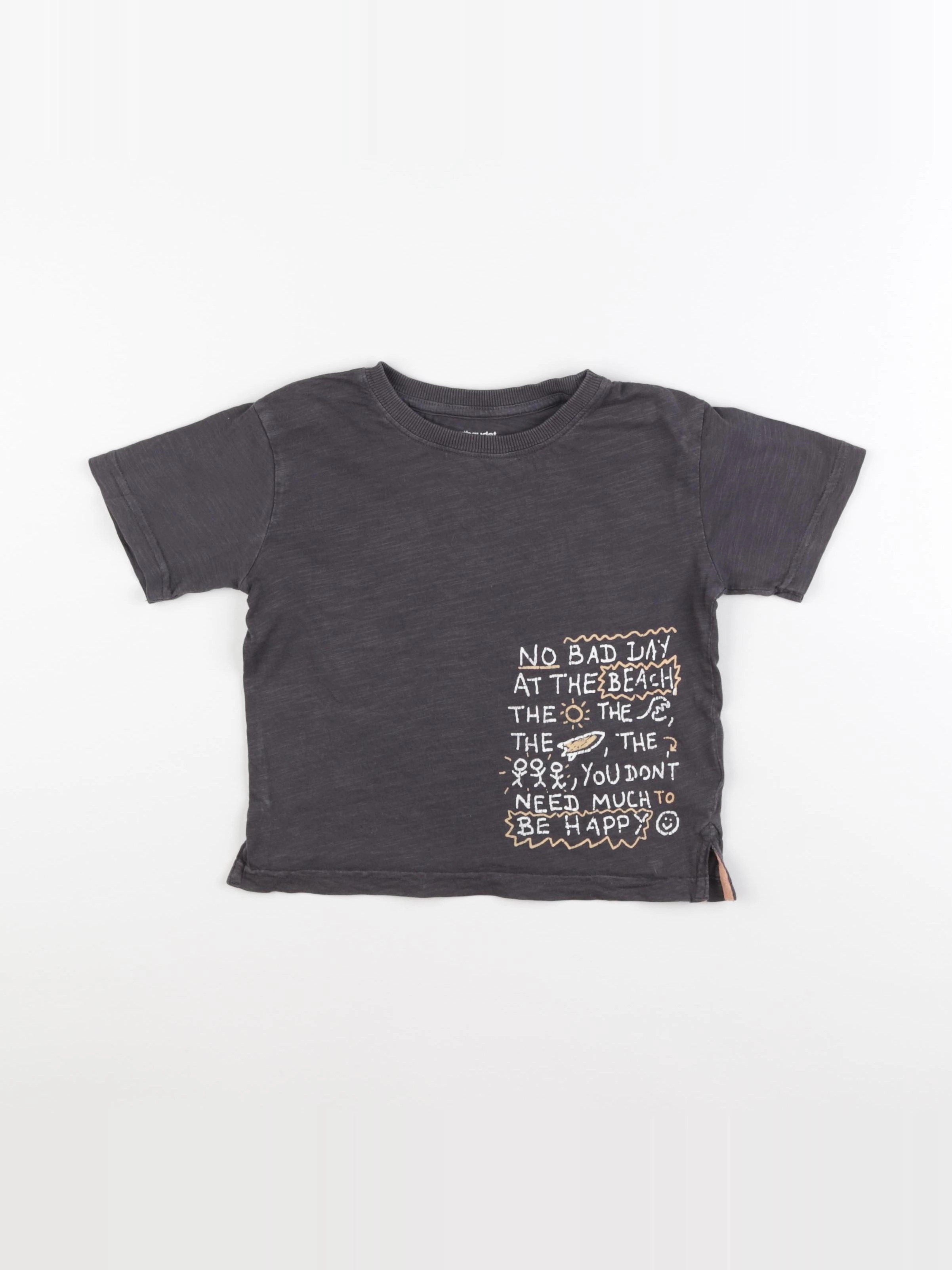 Vertbaudet - tee-shirt gris - 4 ans