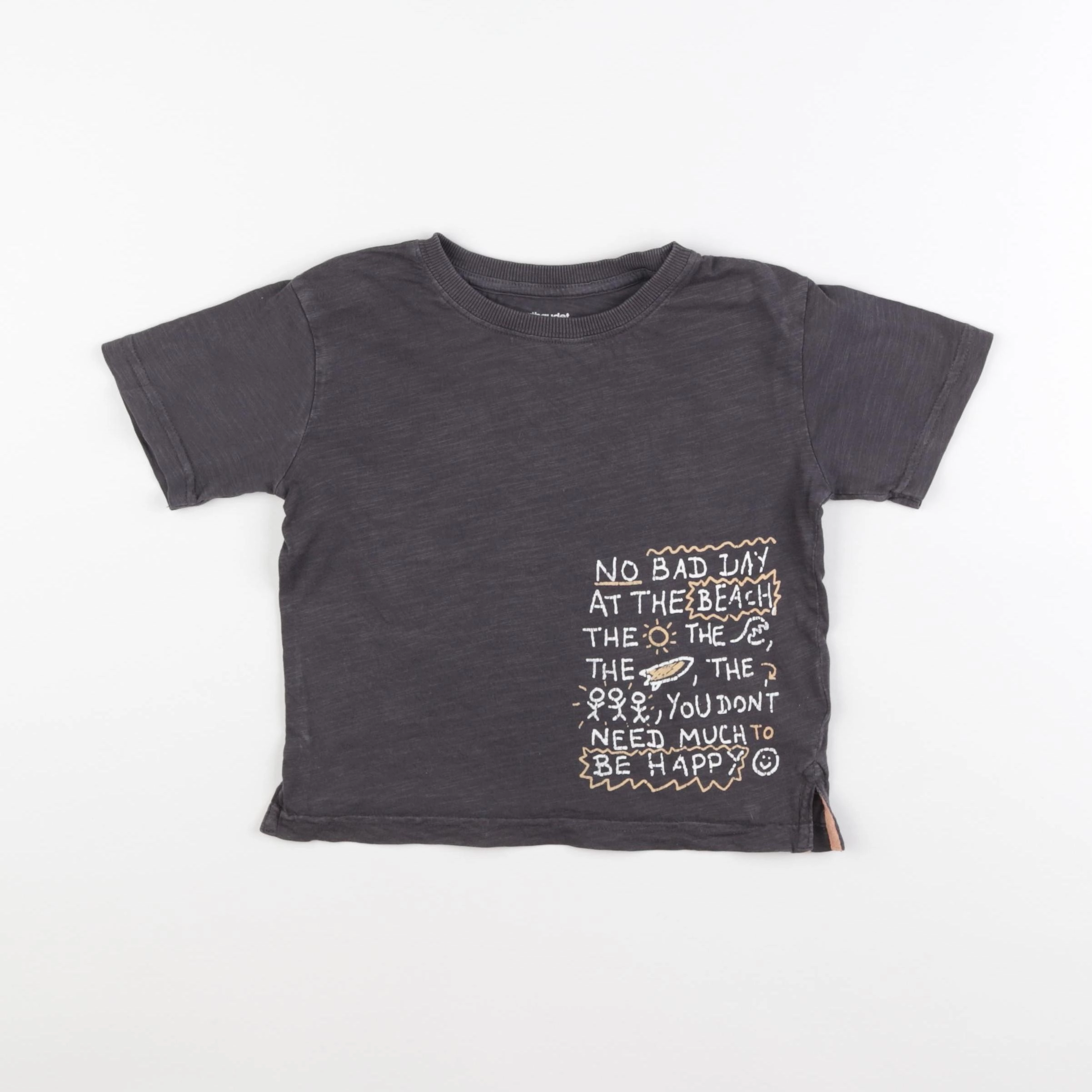 Vertbaudet - tee-shirt gris - 4 ans